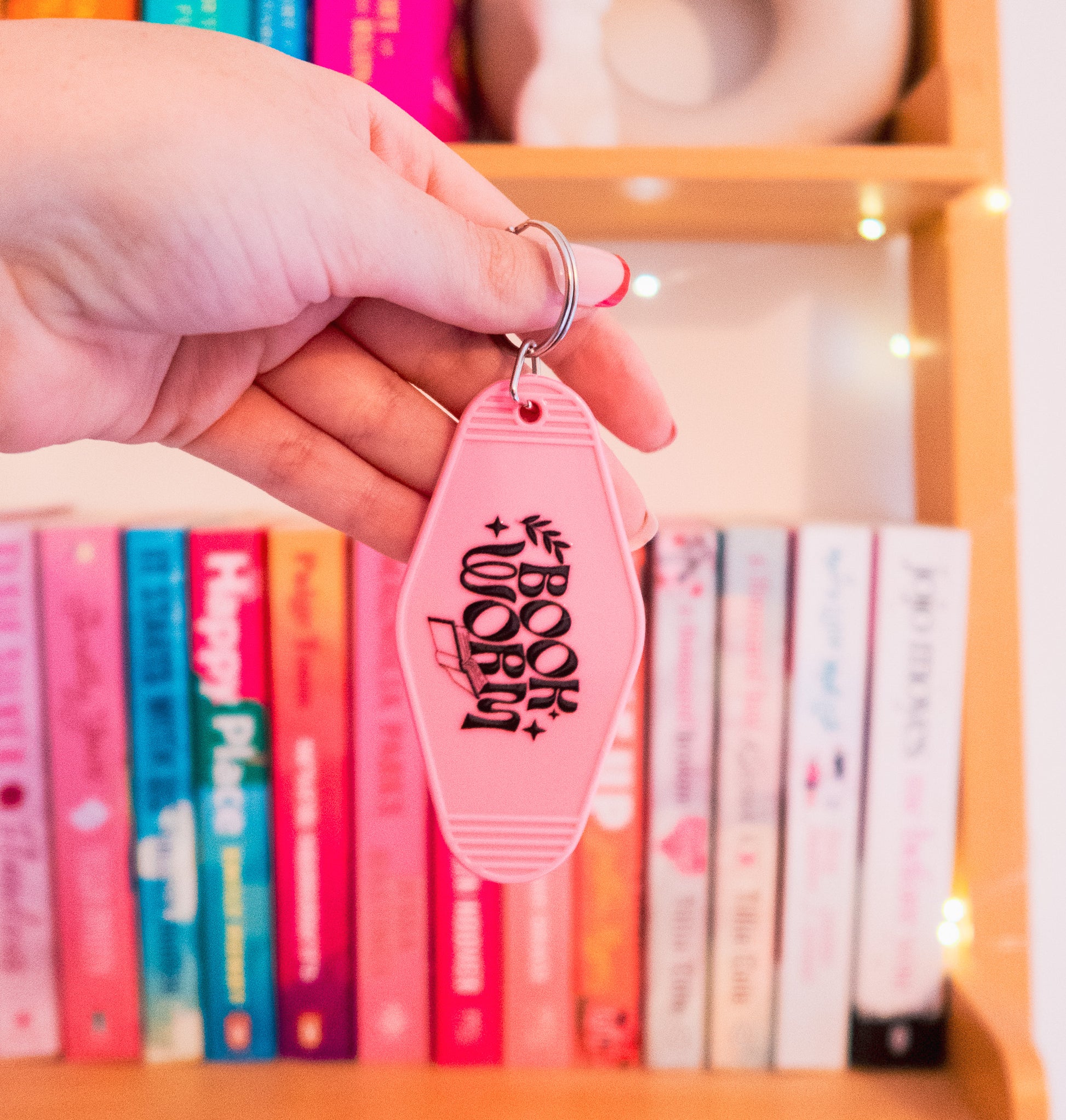 Bookworm keychain