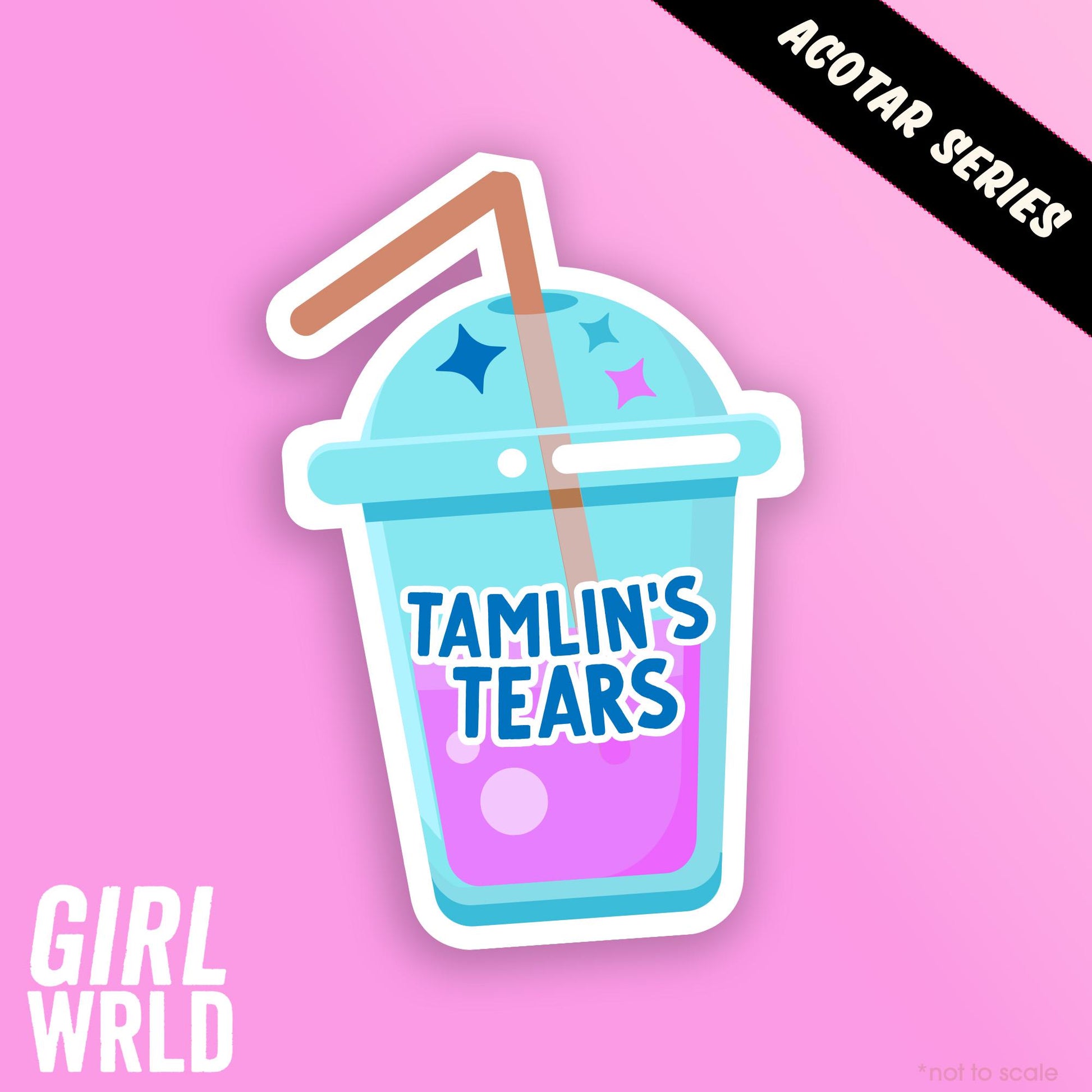 ACOTAR Tamlin's Tears Custom Sticker// Kindle, E-Reader sticker, Laptop Sticker,Girly decal, Waterproof, iPad stickers