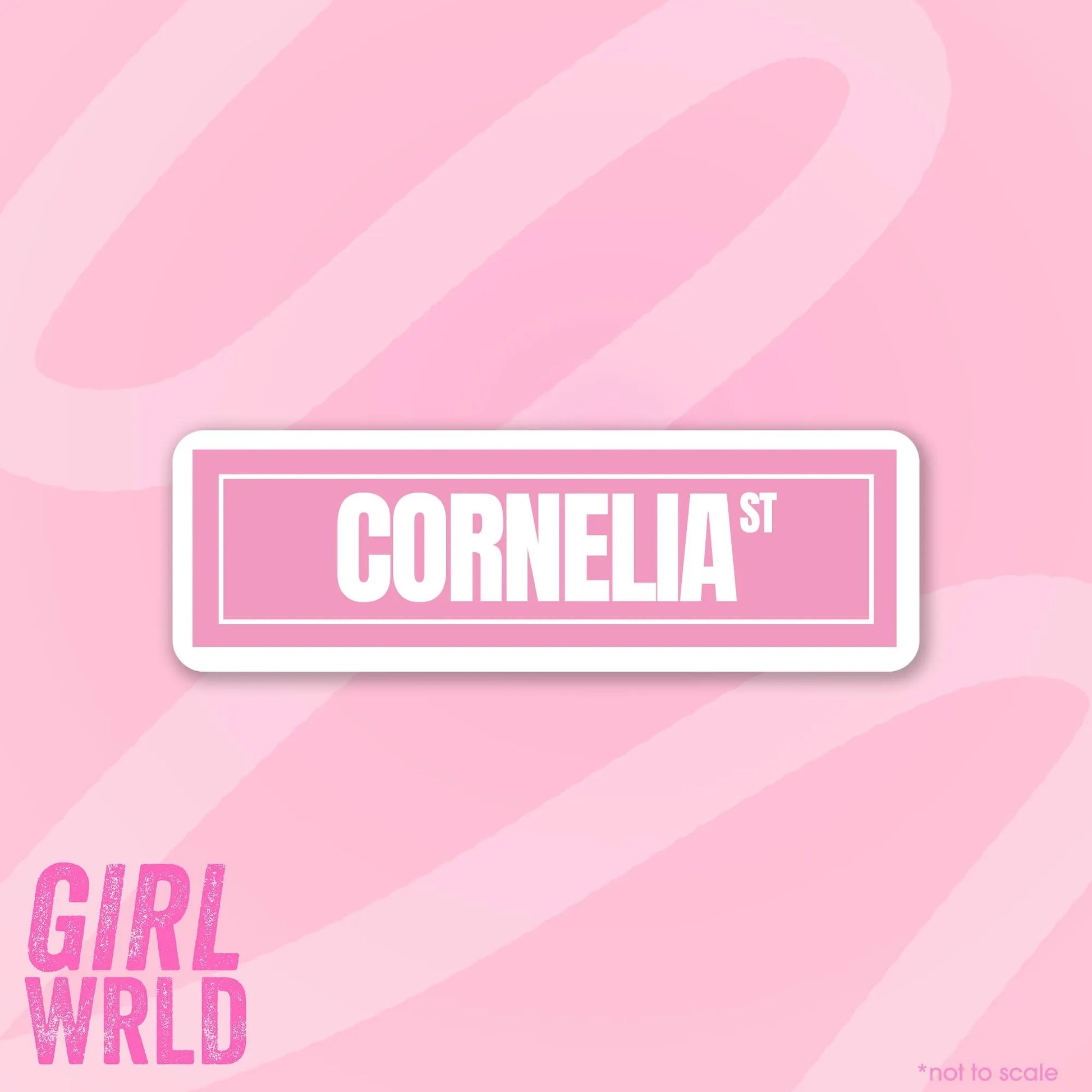 Cornelia Street Sticker // Kindle, E-Reader sticker, Laptop Sticker,Girly decal, Waterproof, iPad stickers