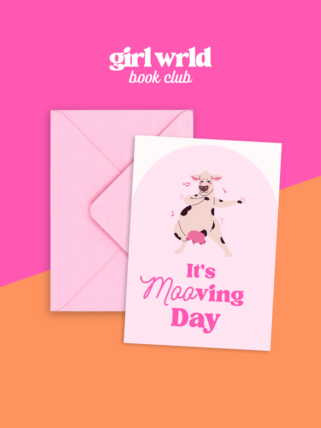 It's Mooving Day Novelty Greeting Card