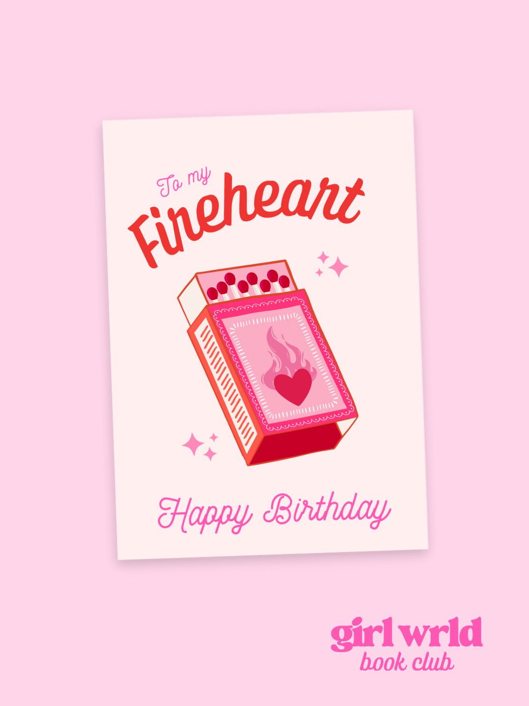 Fireheart Throne of Glass Greeting Card