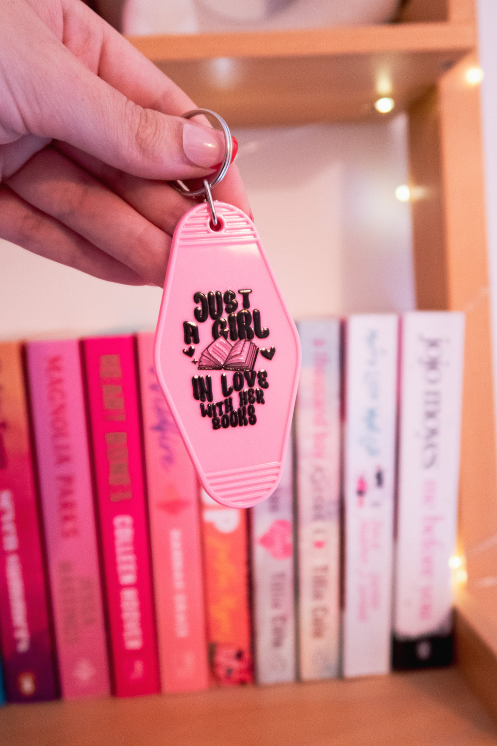 Just A Girl In Love With Her Books keychain