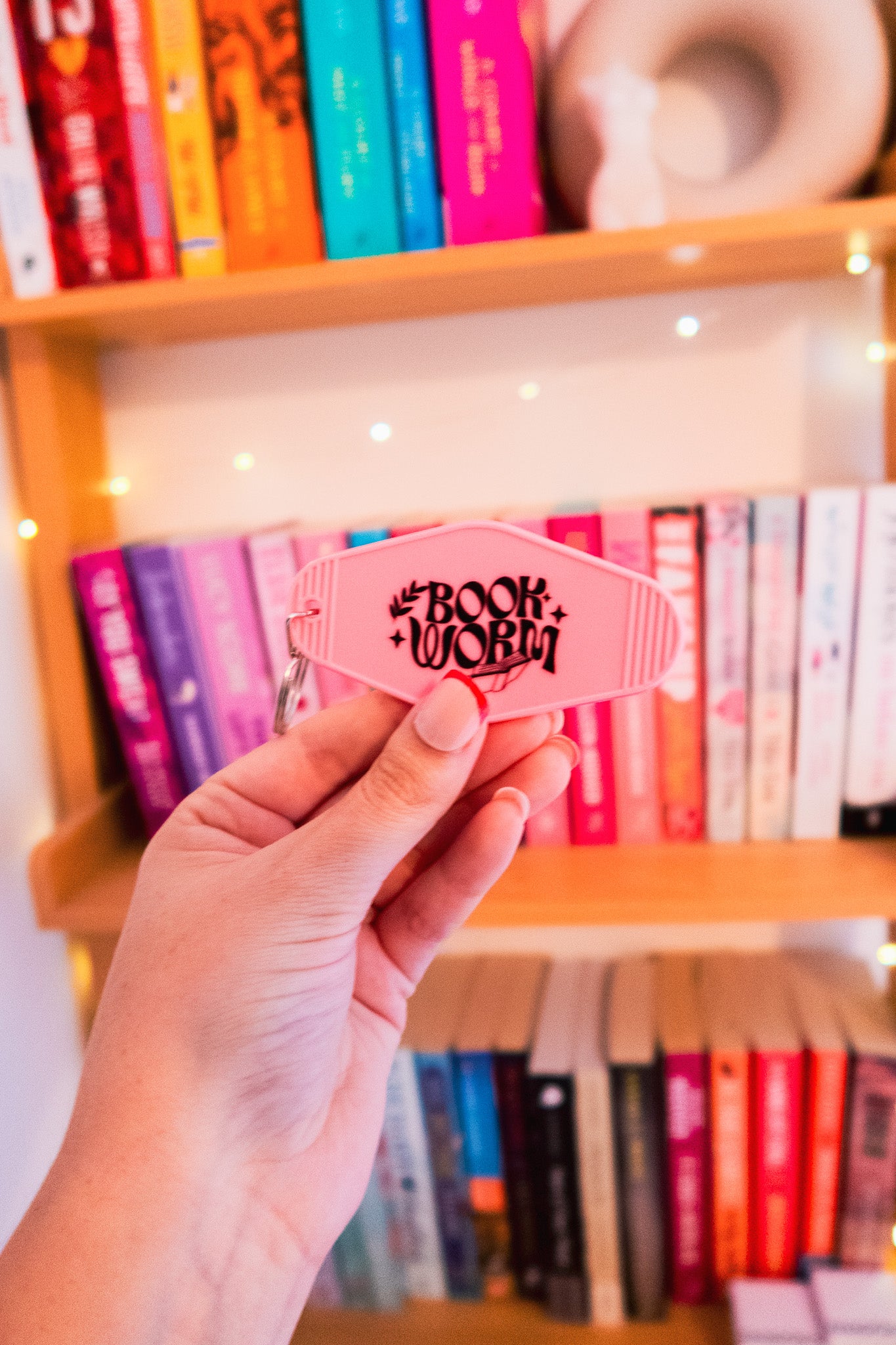 Bookworm keychain