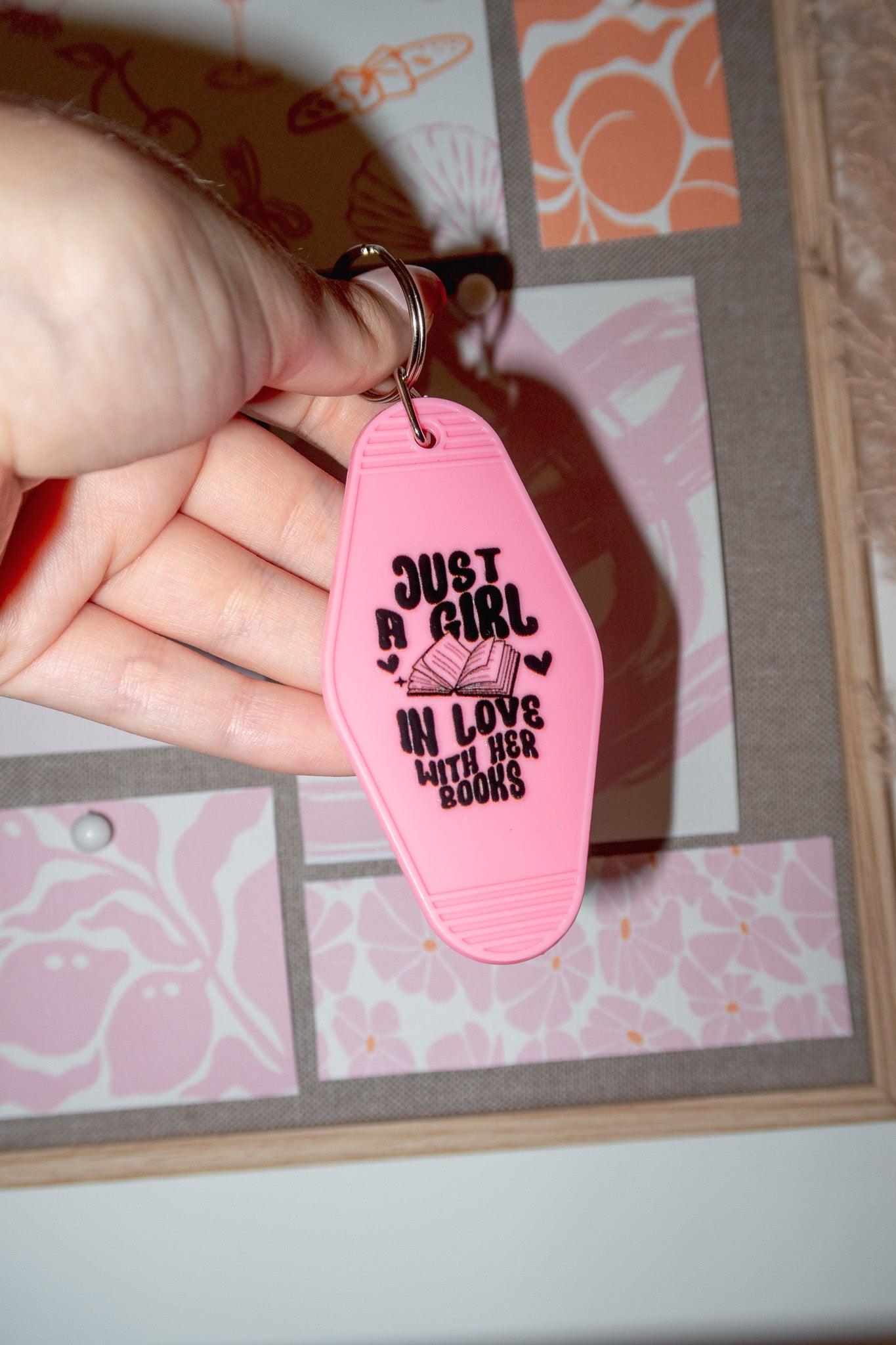 Just A Girl In Love With Her Books keychain