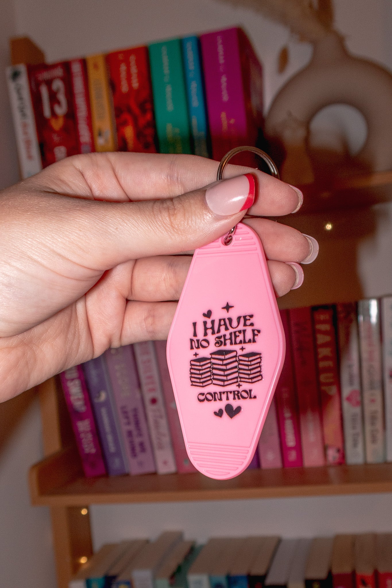 I have No Shelf Control keychain