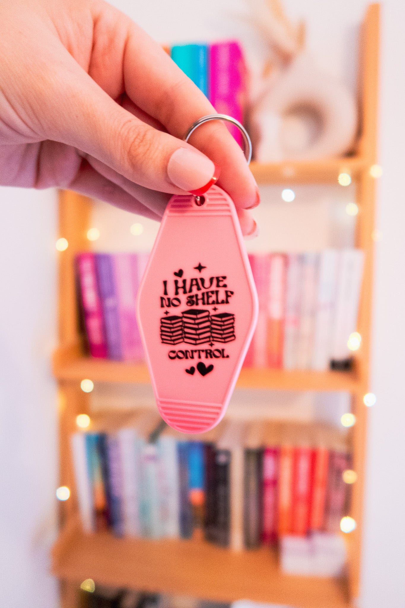 I have No Shelf Control keychain