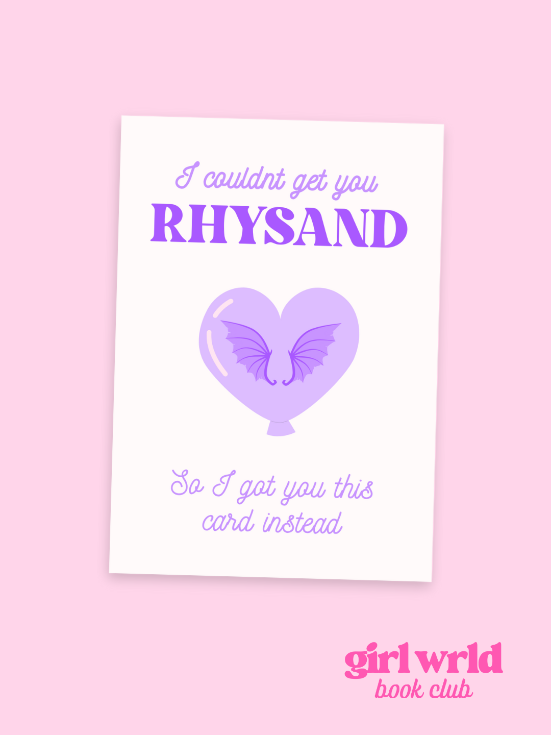Rhysand ACOTAR Greeting Card