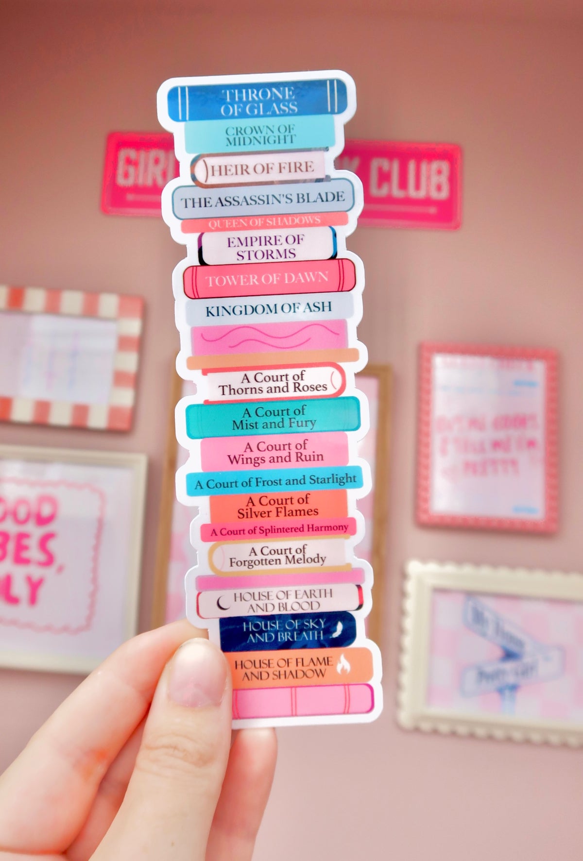 Sarah J Maas Fan Handmade Bookmark