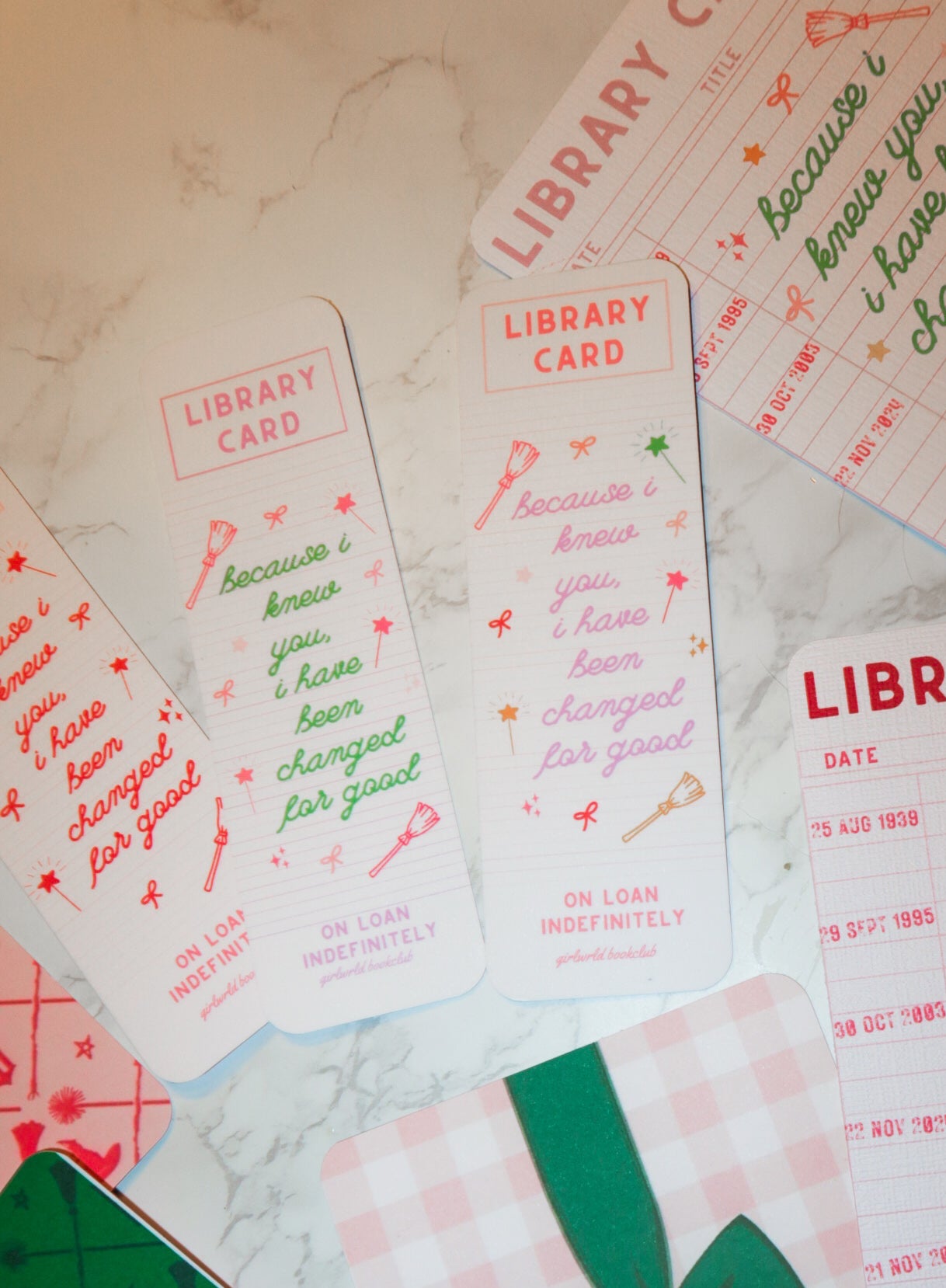 Wicked for good library bookmark