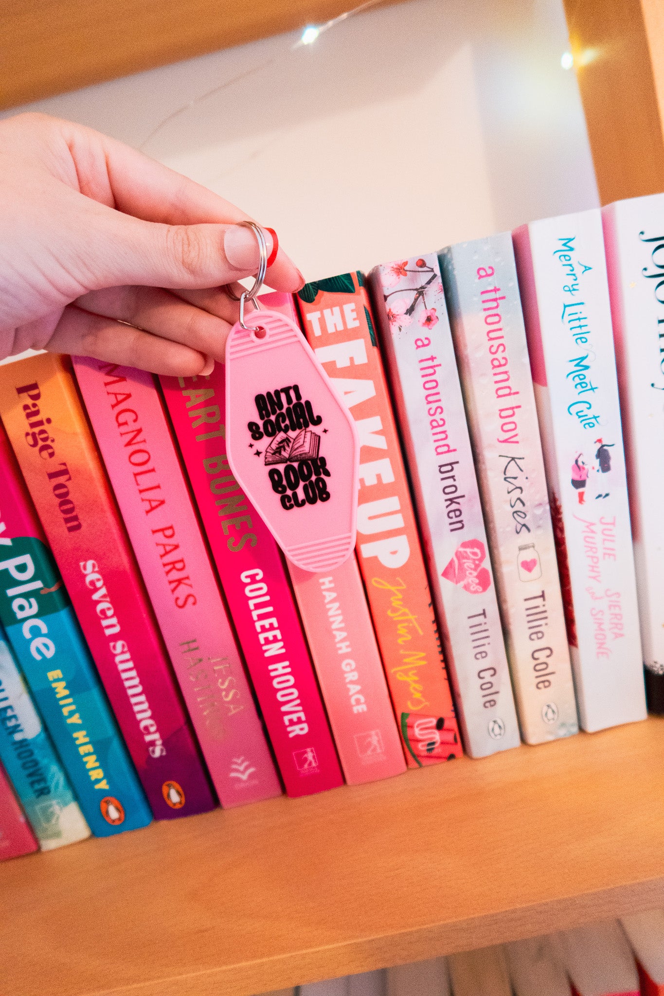 Anti Social Book Club keychain