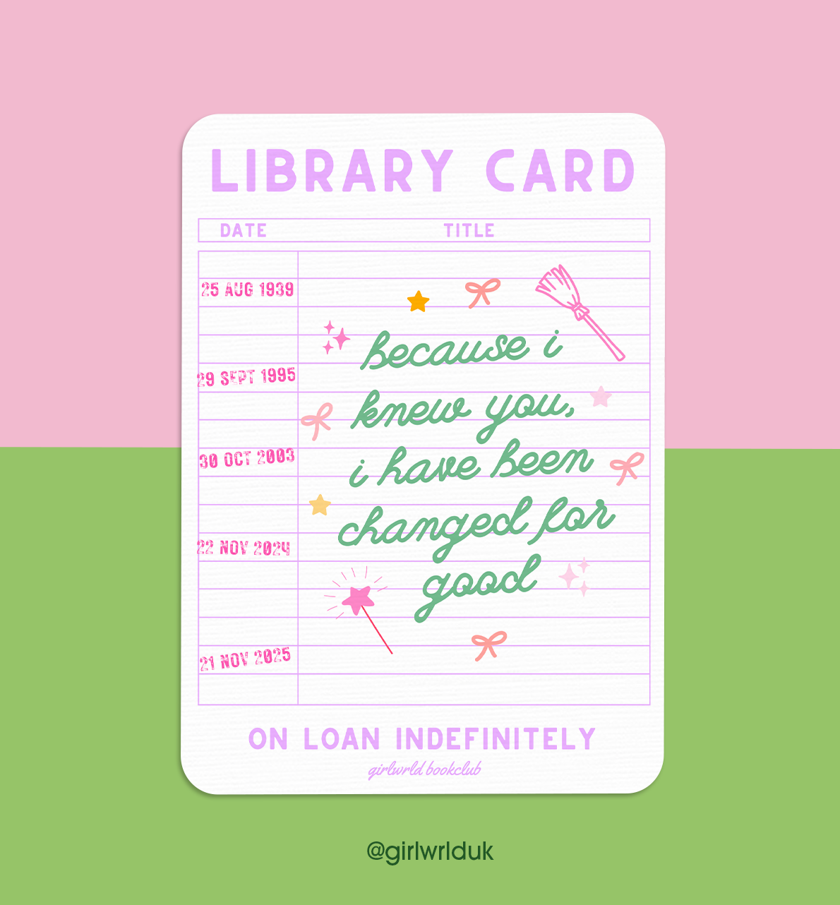 Wicked Kindle Inserts