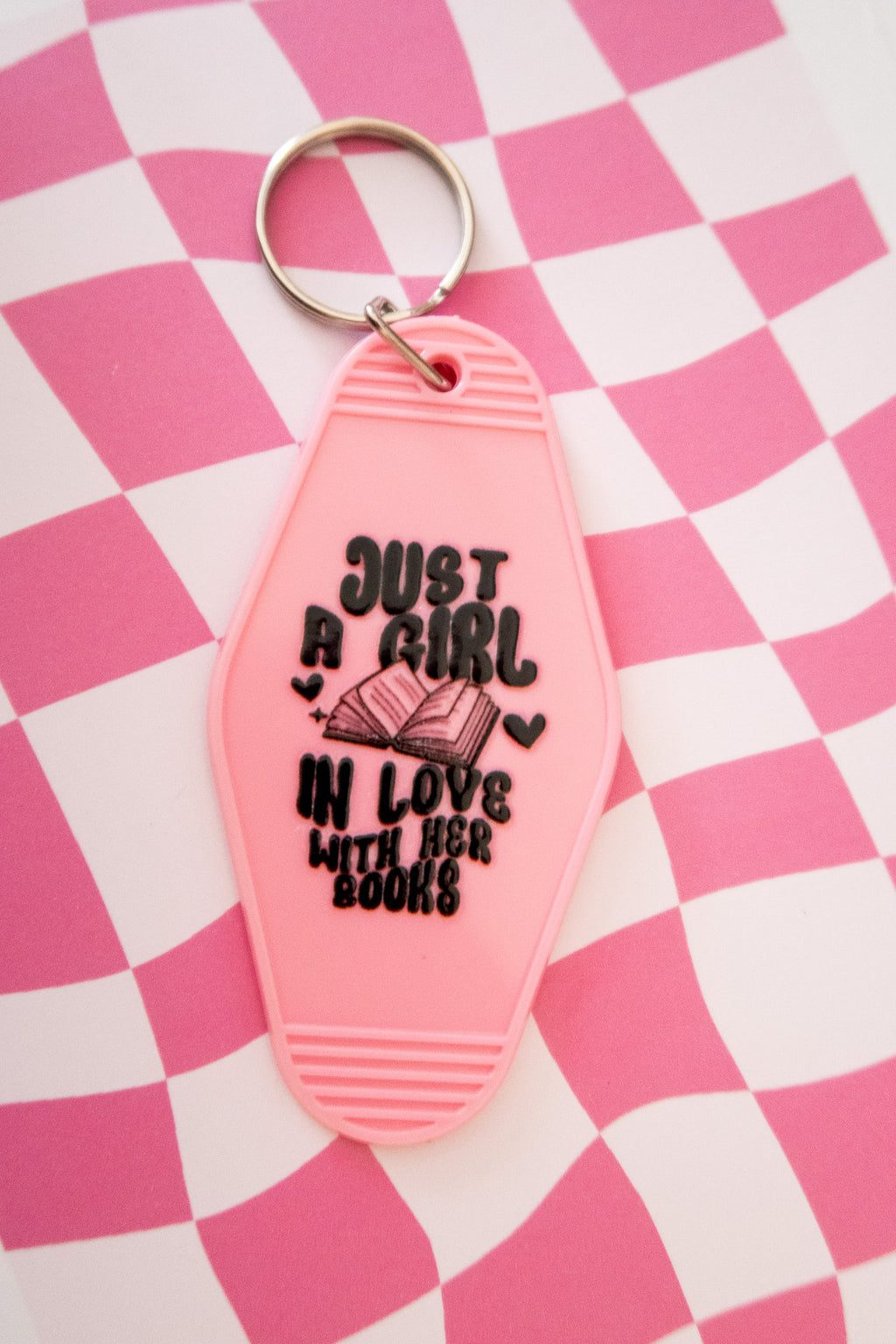 Just A Girl In Love With Her Books keychain