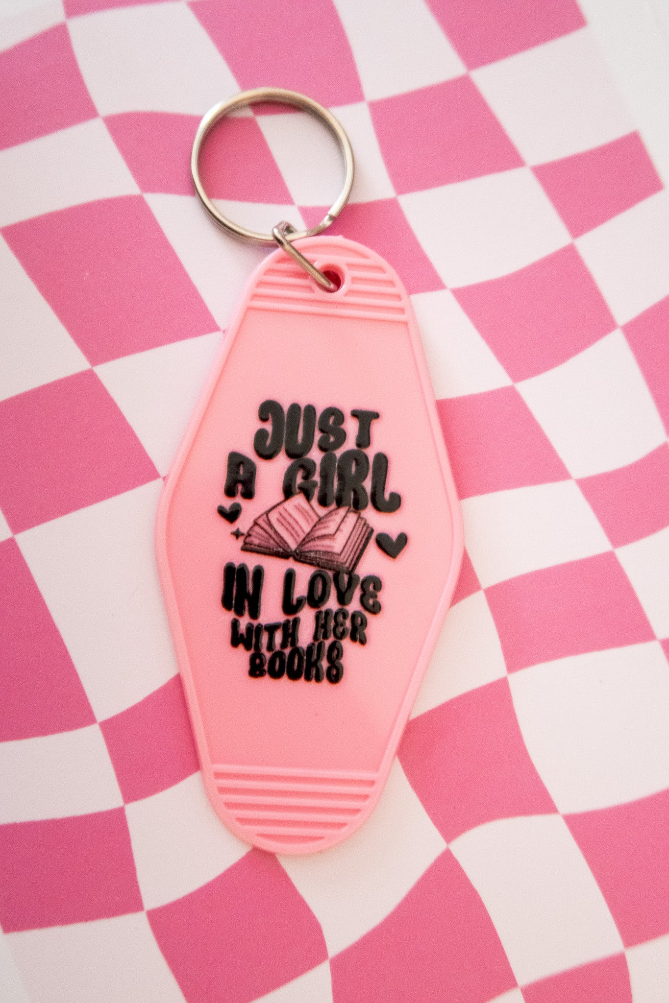 Just A Girl In Love With Her Books keychain