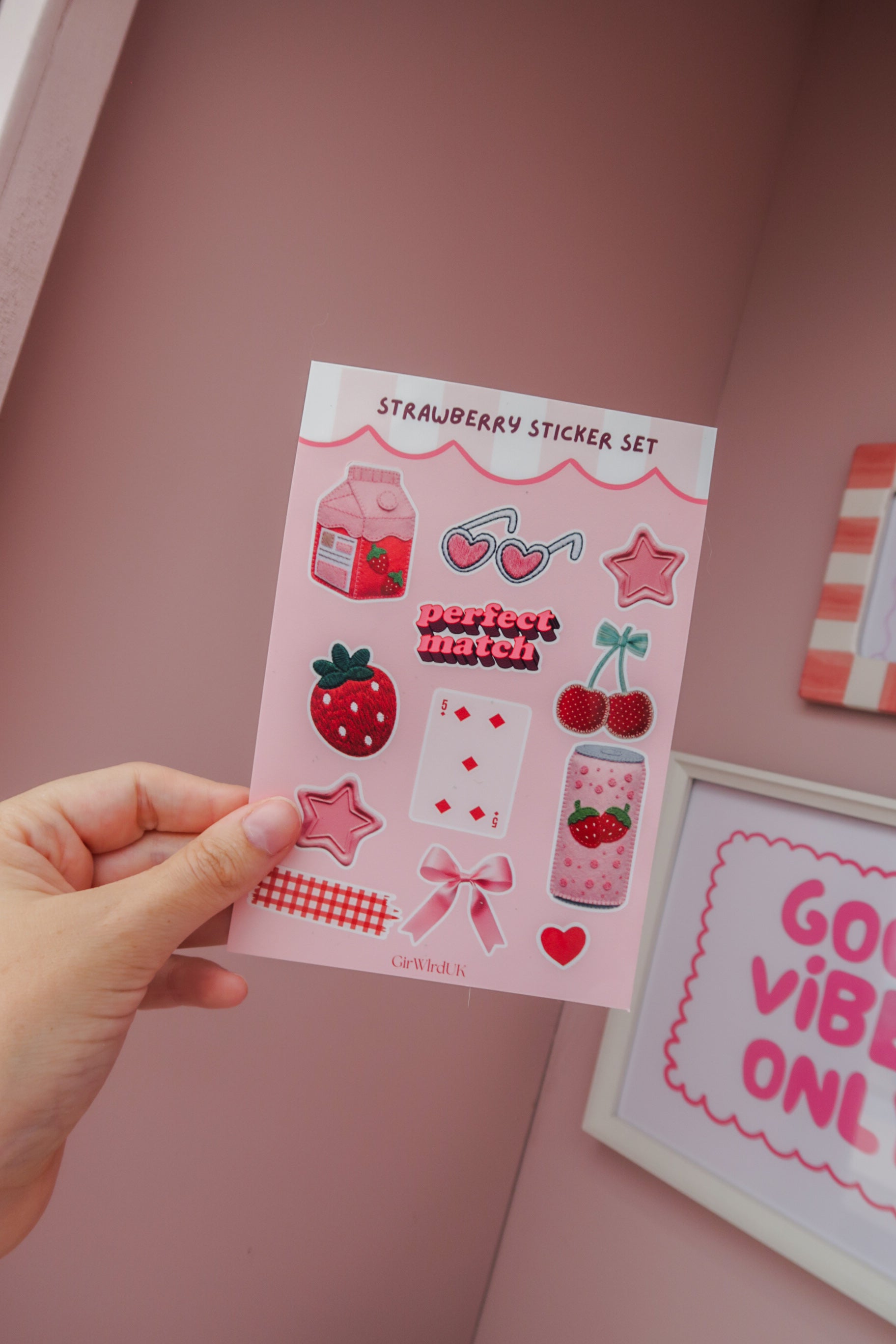 Strawberry Sticker Set