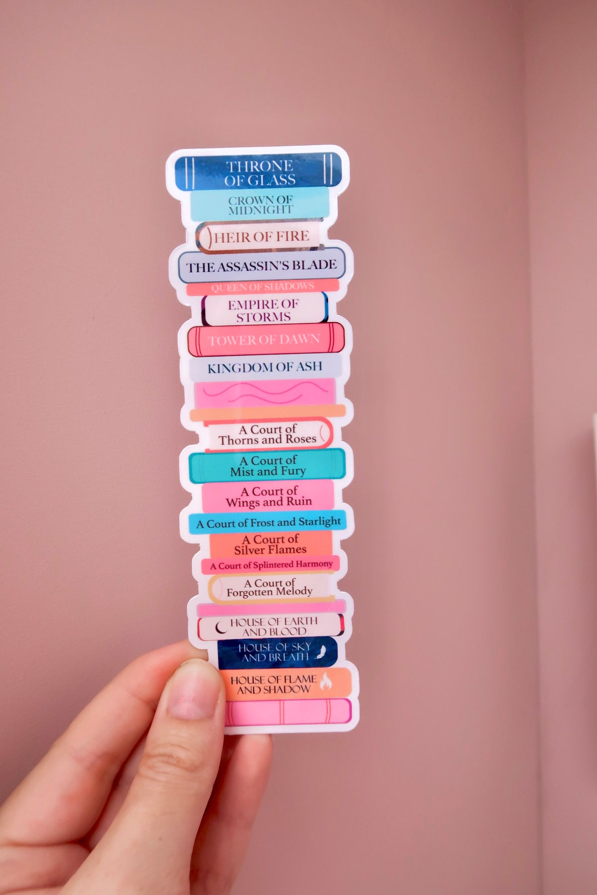 Sarah J Maas Fan Handmade Bookmark