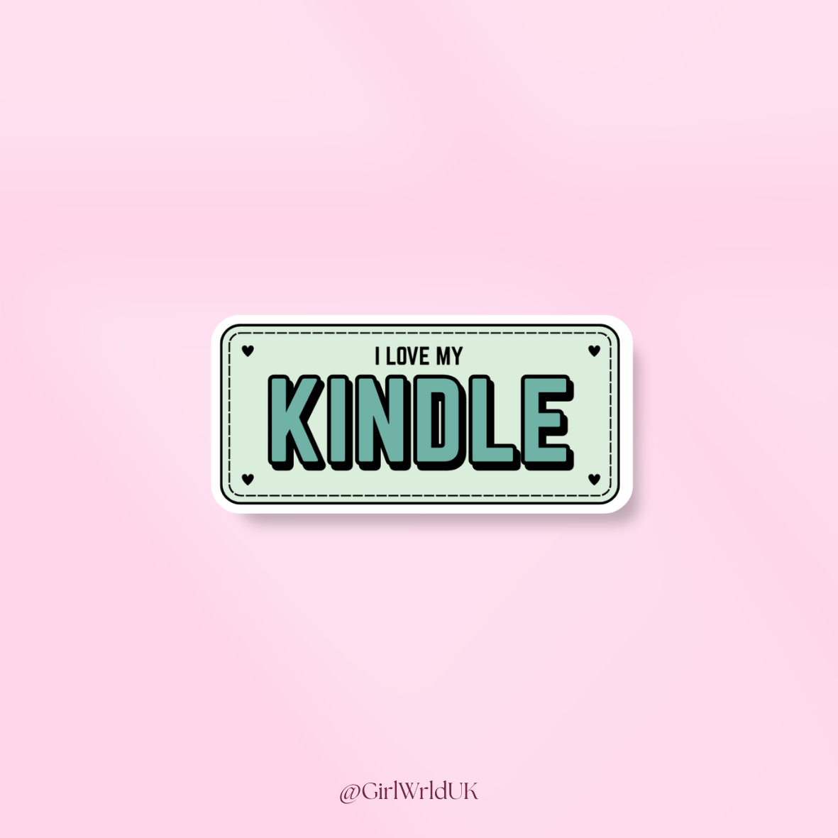 I Love my Kindle Bumper Sticker