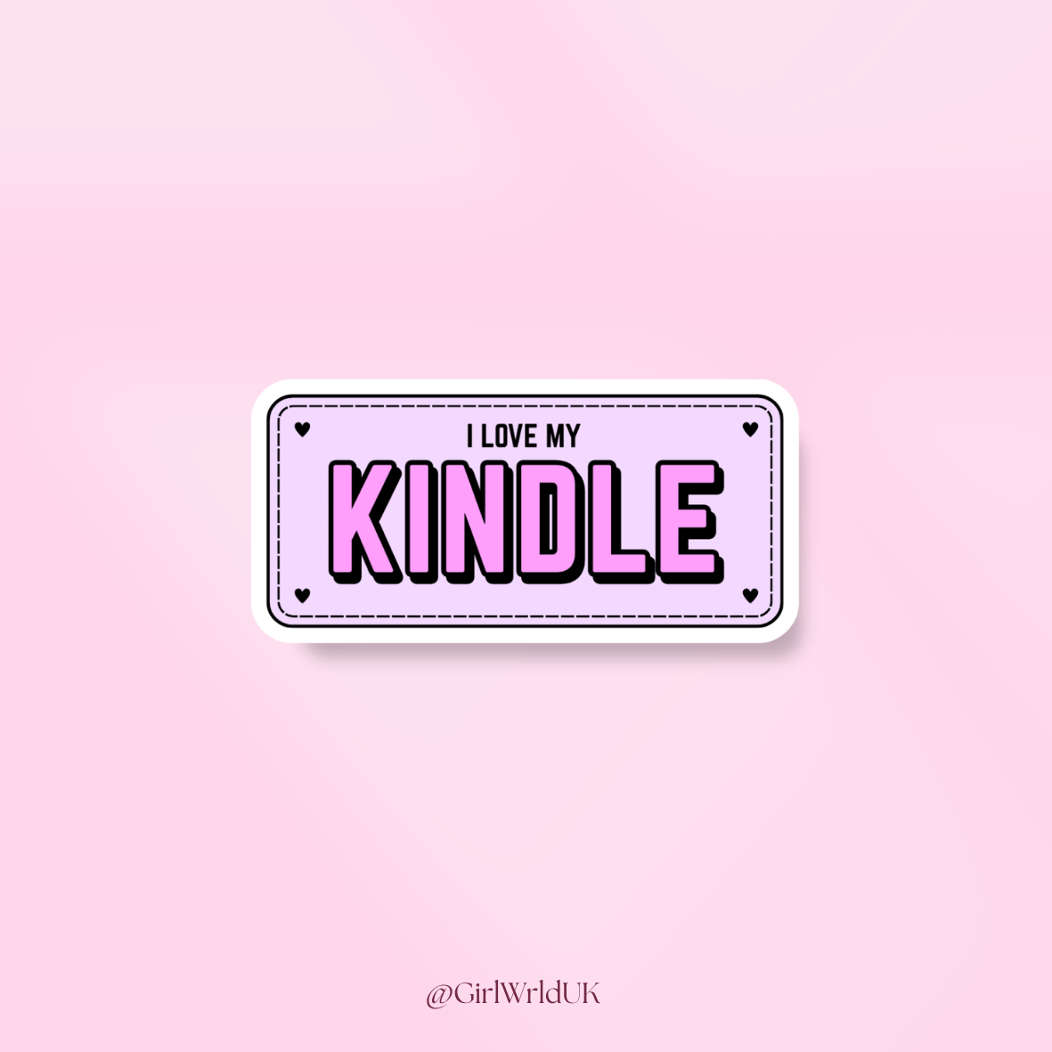 I Love my Kindle Bumper Sticker