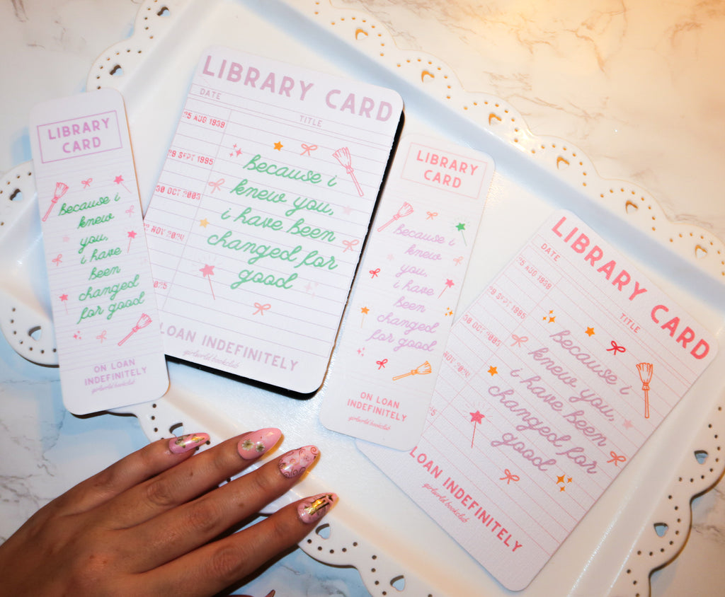 Wicked for good library bookmark