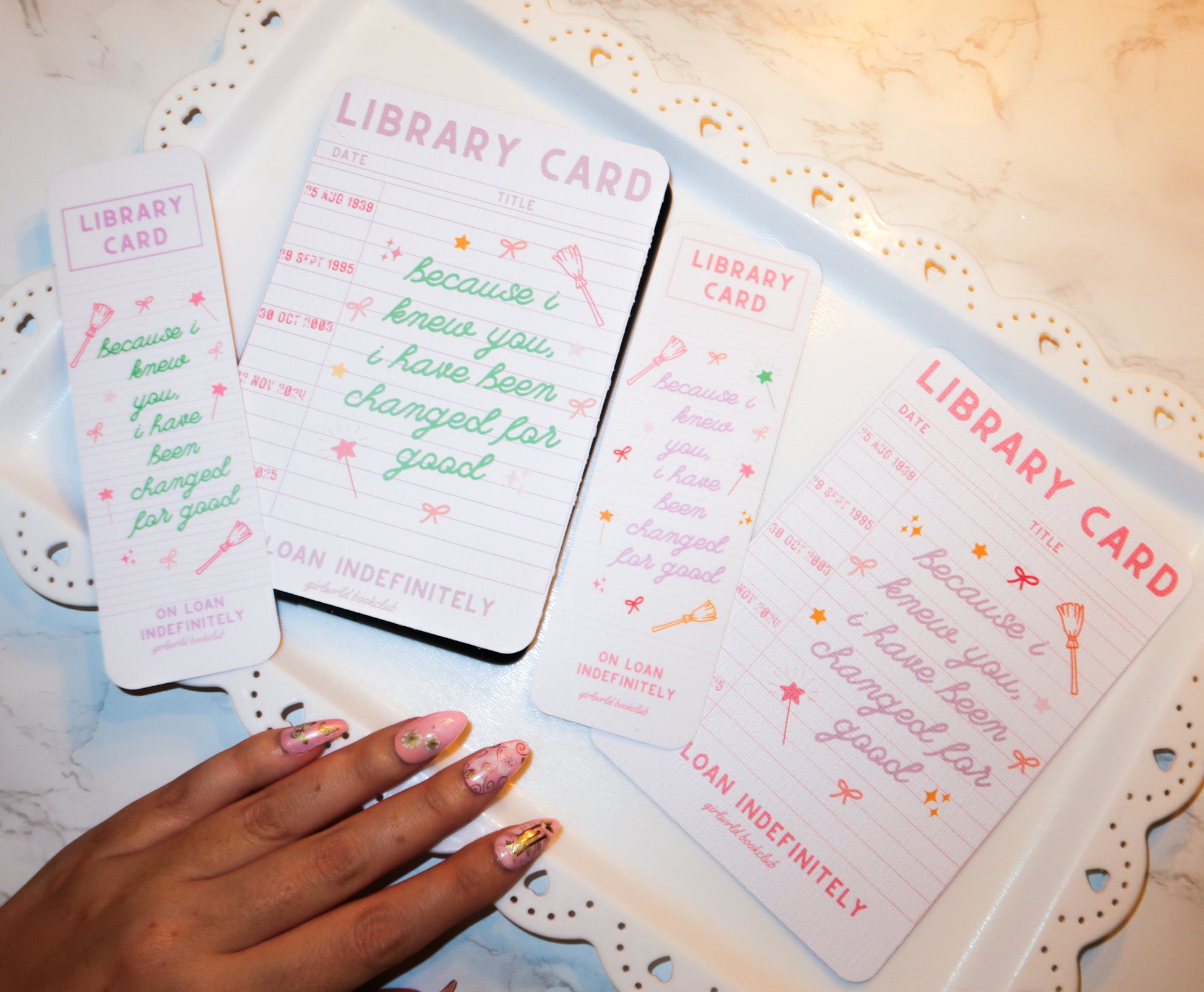 Wicked for good library bookmark