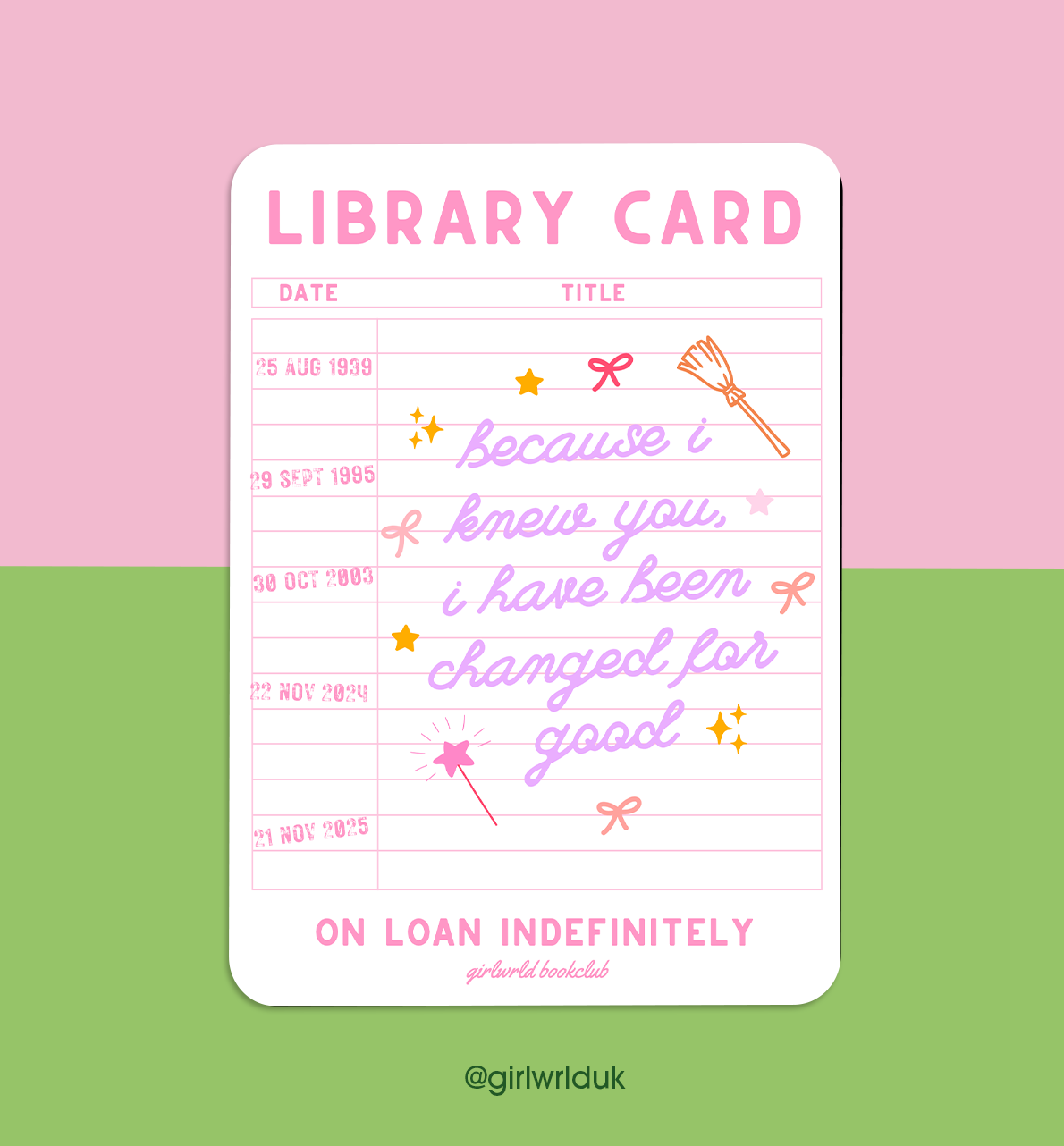 Wicked Kindle Inserts