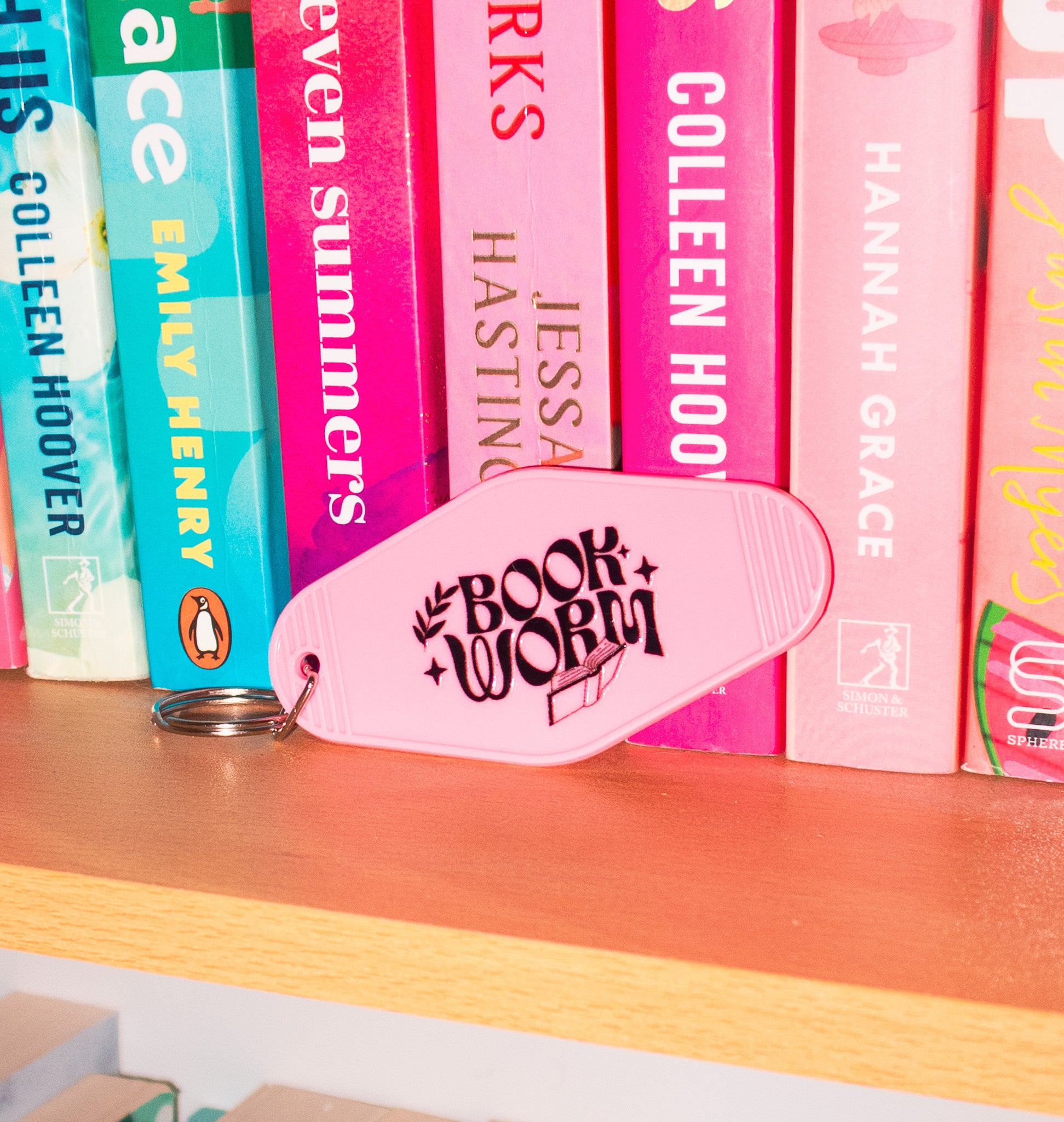 Bookworm keychain