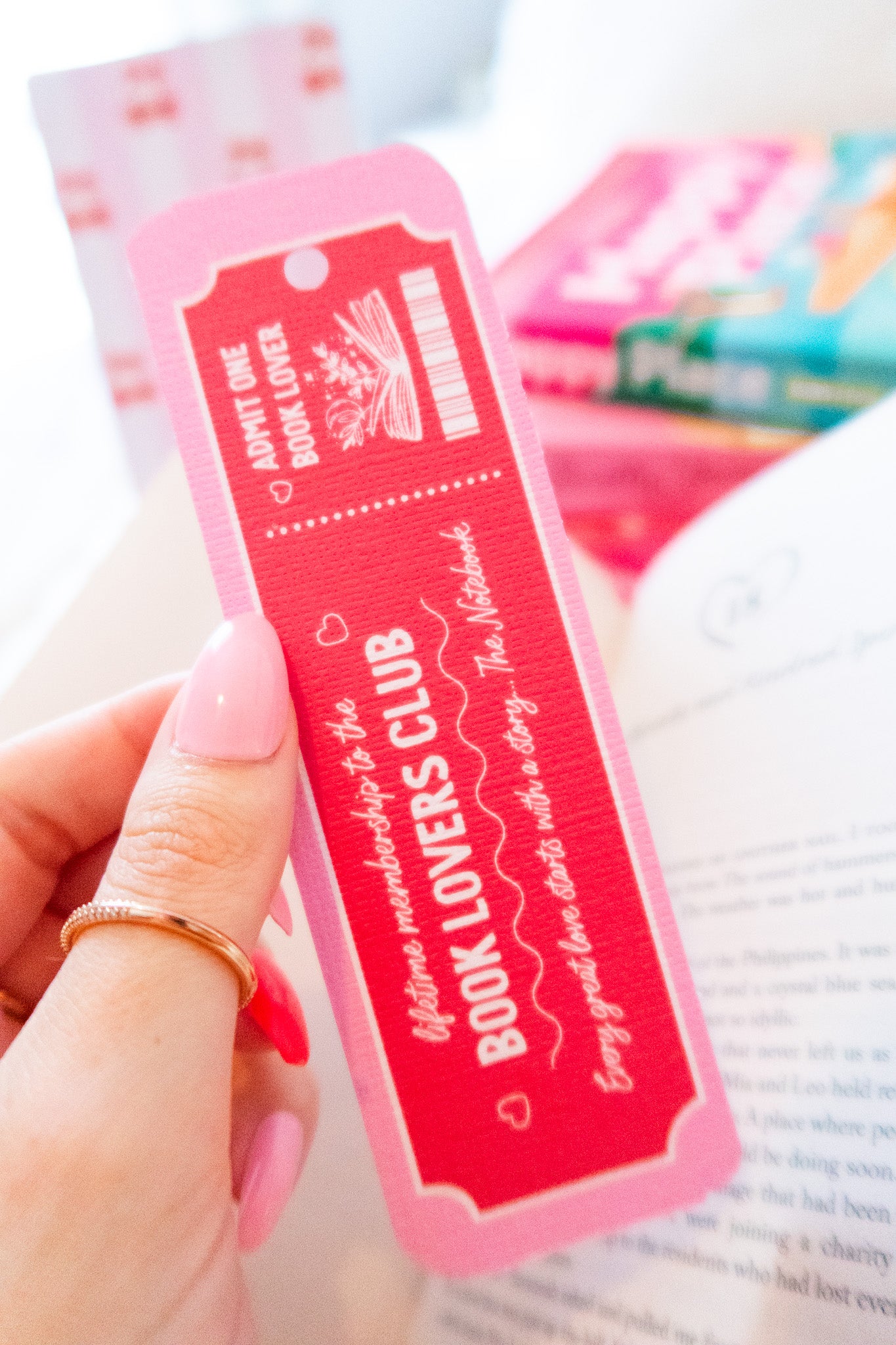 Book Lover Book Club Bookmark