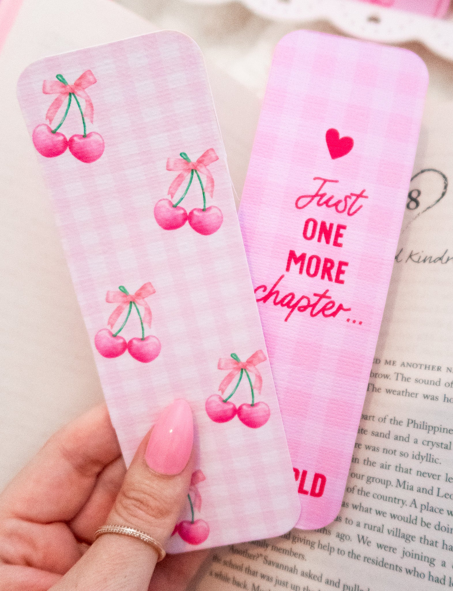 Coquette Cherry Bookmark