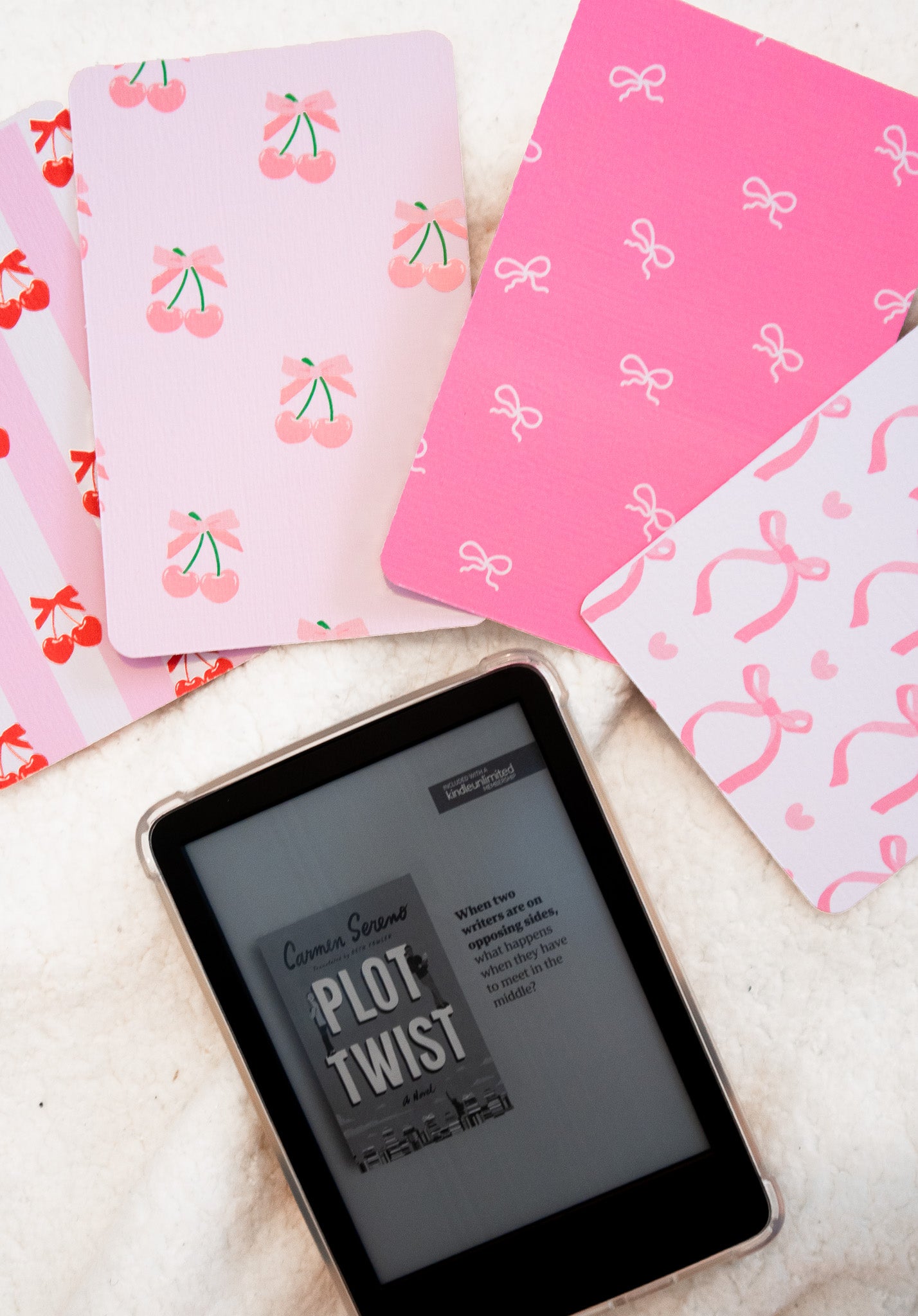 Pink Double Sided Kindle Inserts