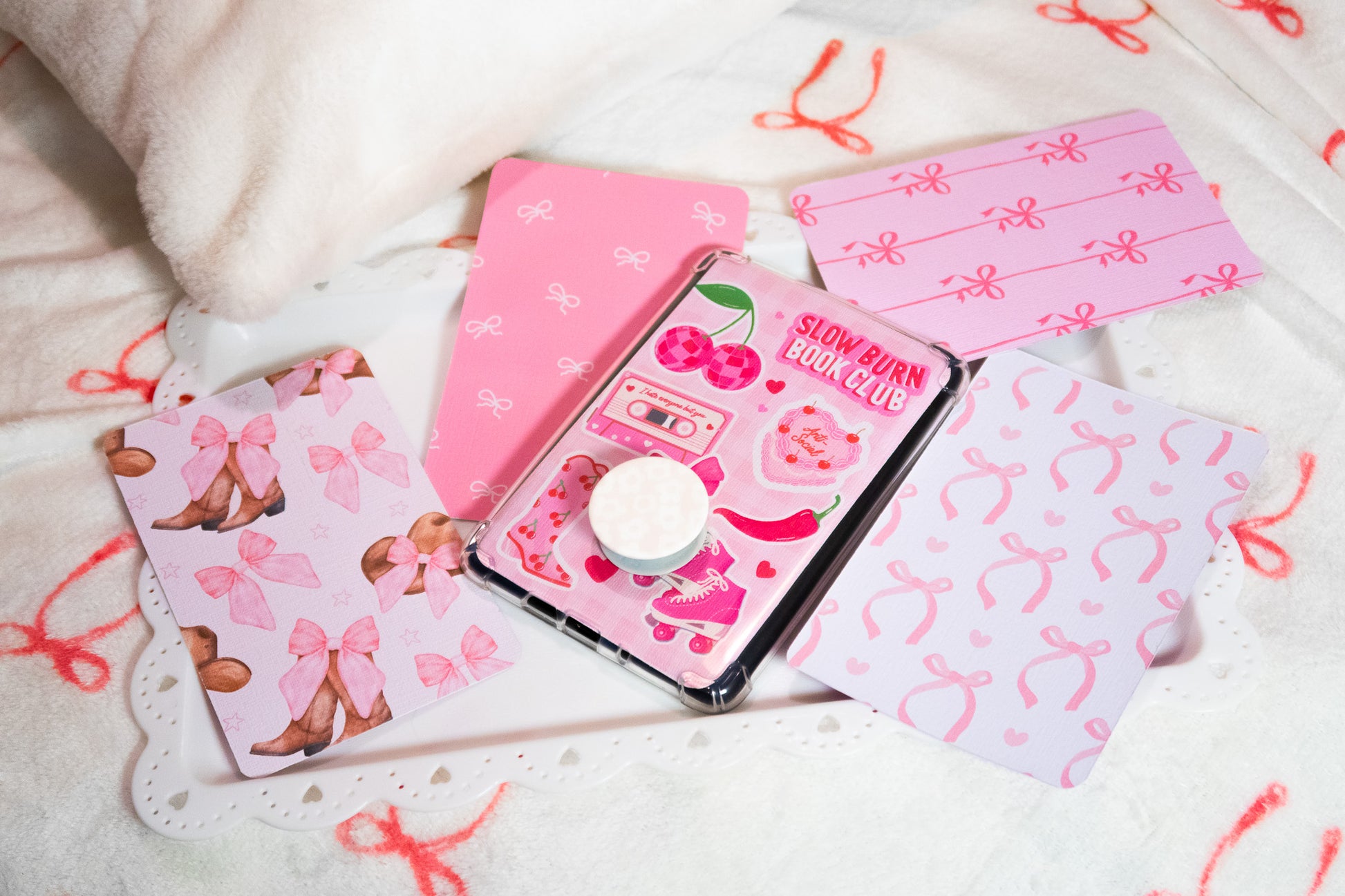 Pink Double Sided Kindle Inserts