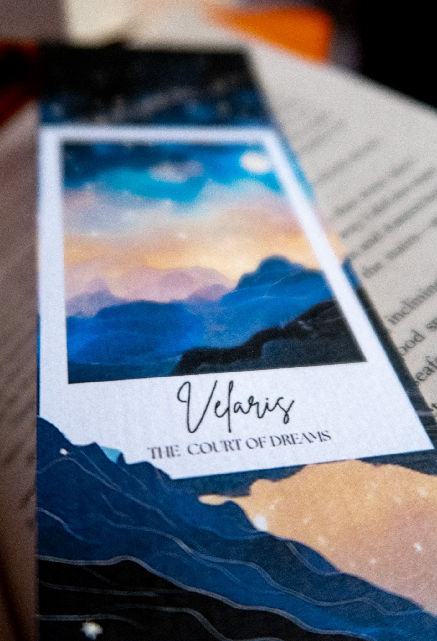 ACOTAR Mega Fan set of 4 bookmarks, Spring, Dawn and Night court, Velaris bookmark