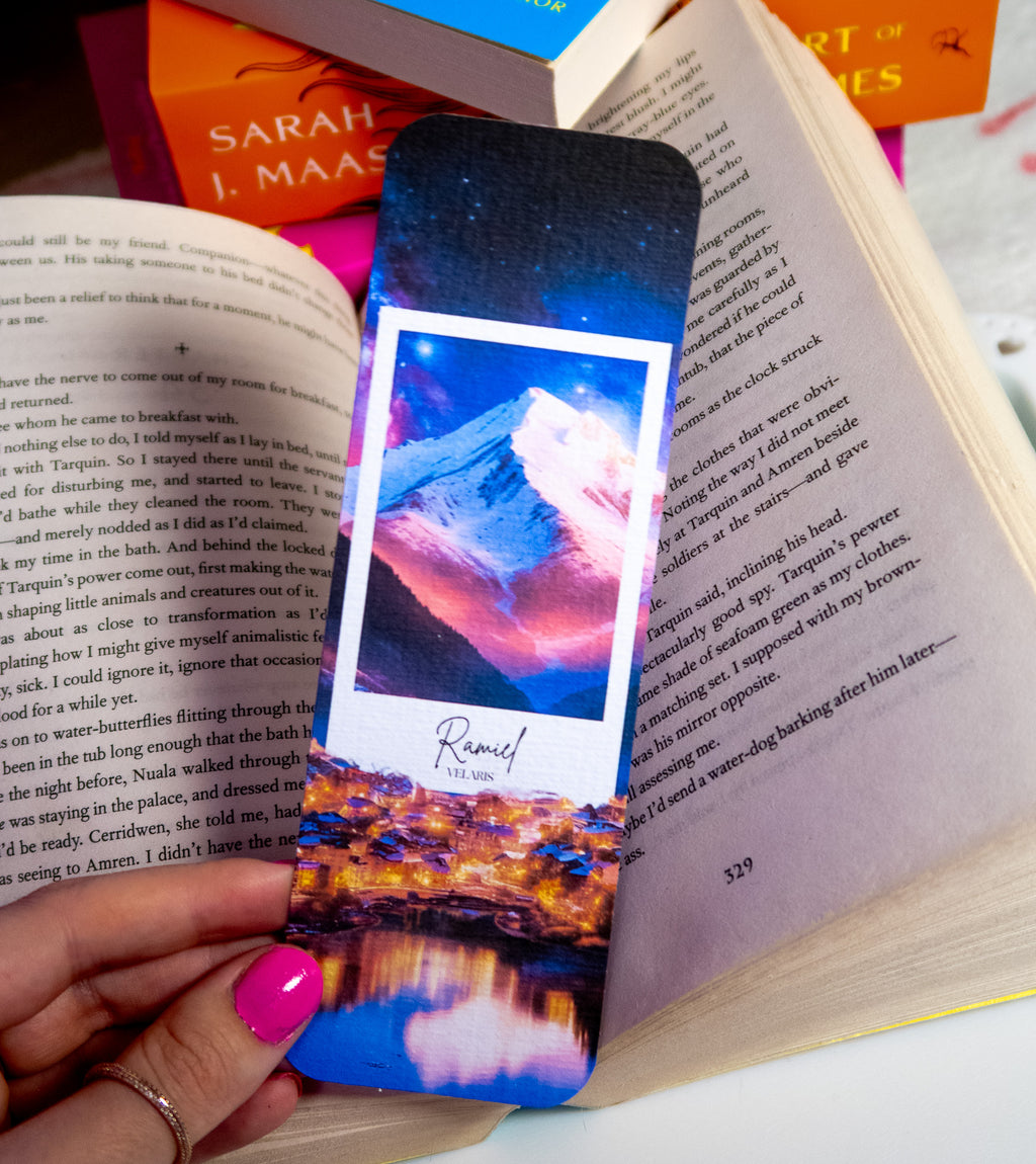 ACOTAR Mega Fan set of 4 bookmarks, Spring, Dawn and Night court, Velaris bookmark