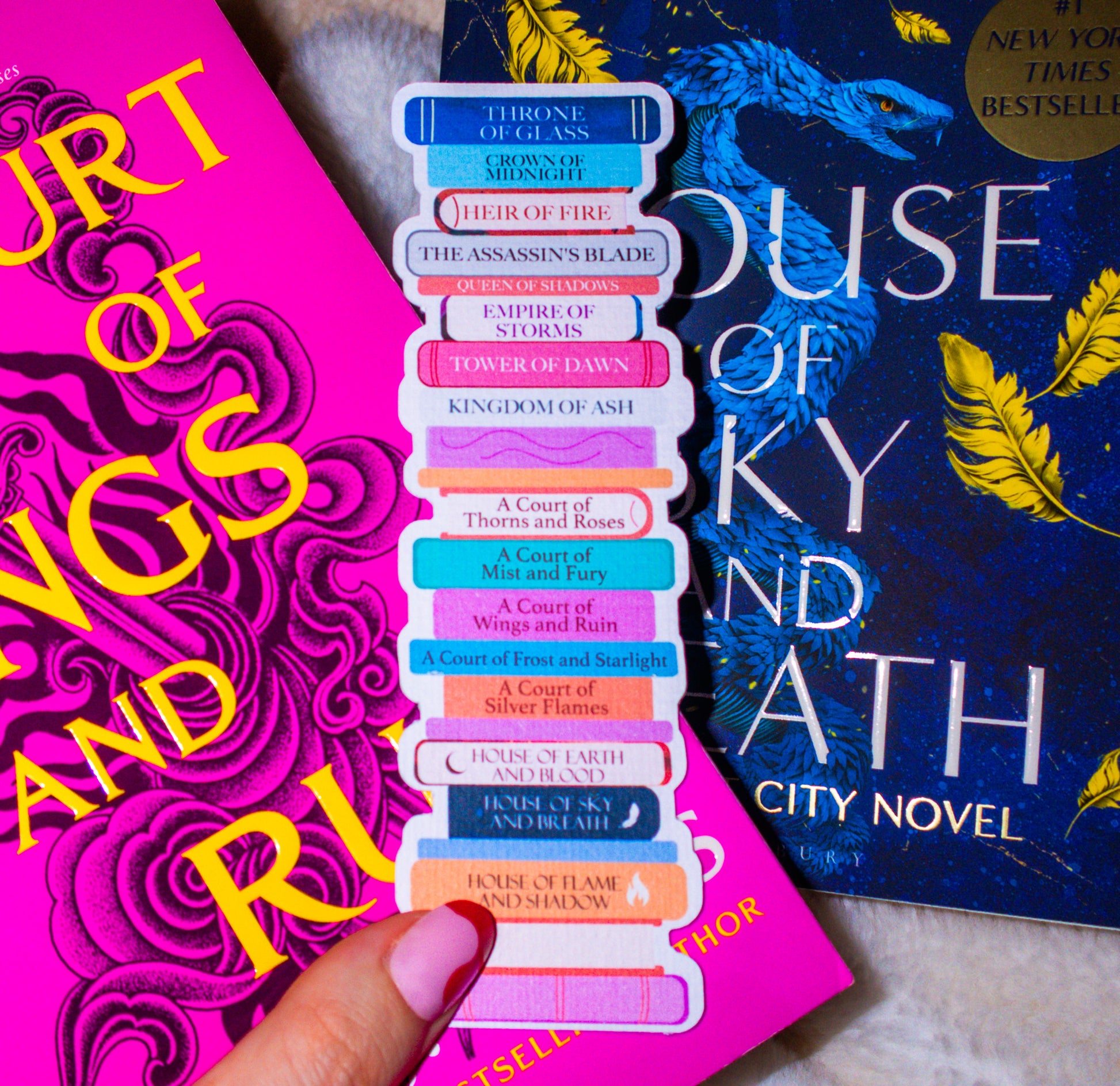 Sarah J Maas Fan Handmade Bookmark