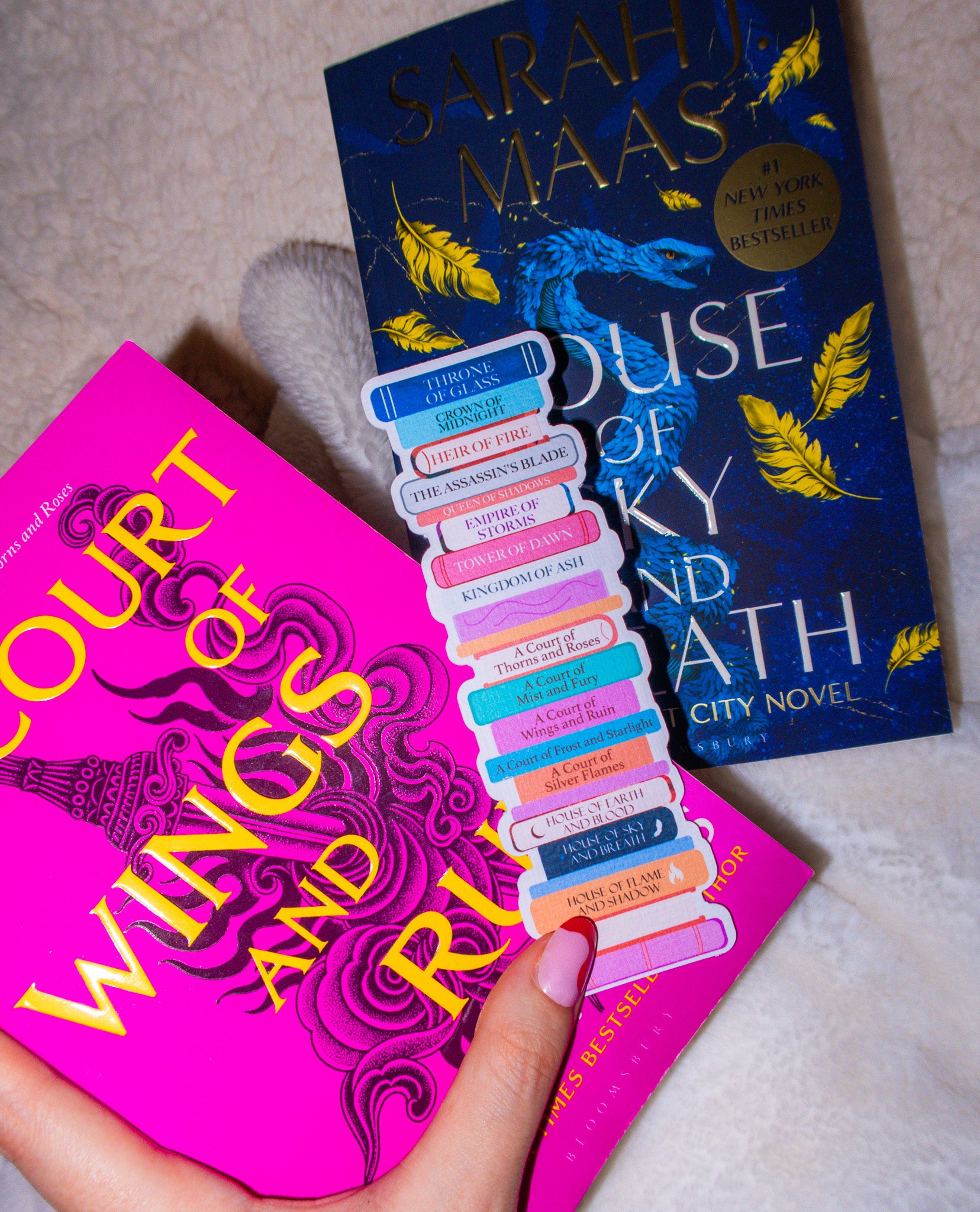 Sarah J Maas Fan Handmade Bookmark