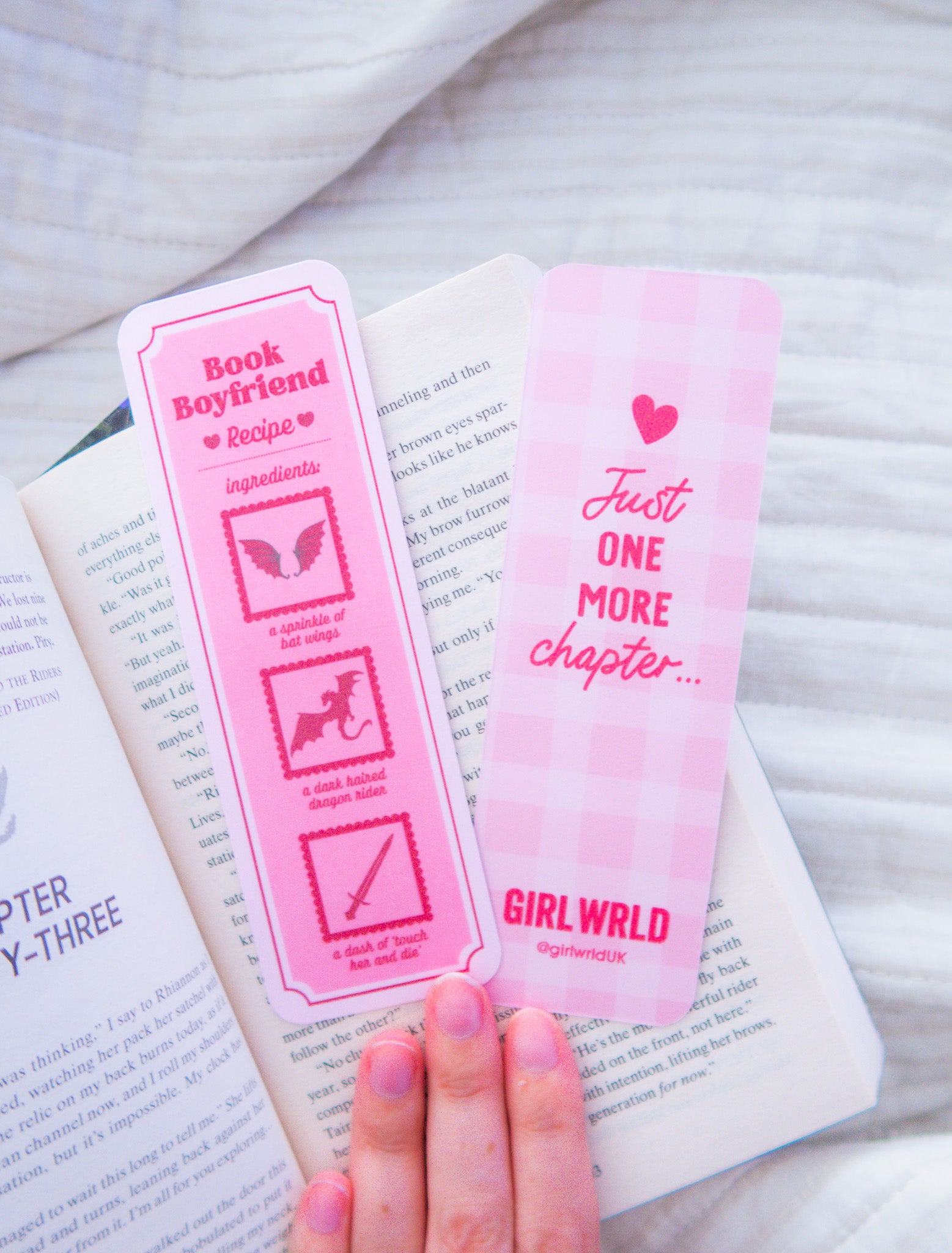 Romantasy Book Boyfriend Recipe Bookmark