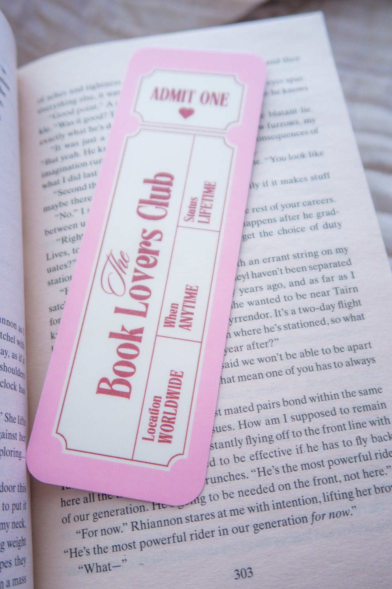 Book Lovers Club Bookmark