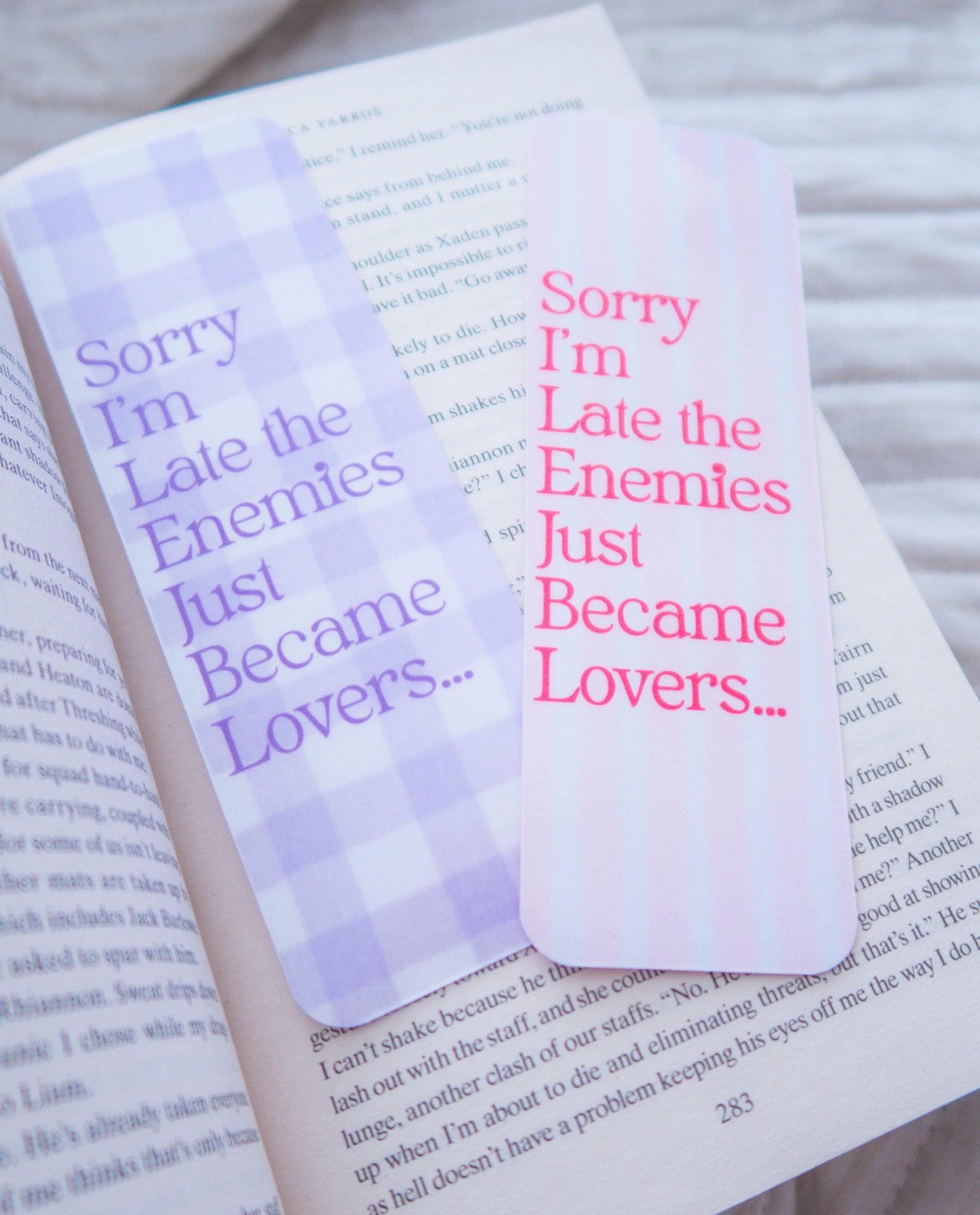 Enemies to Lovers Bookmark