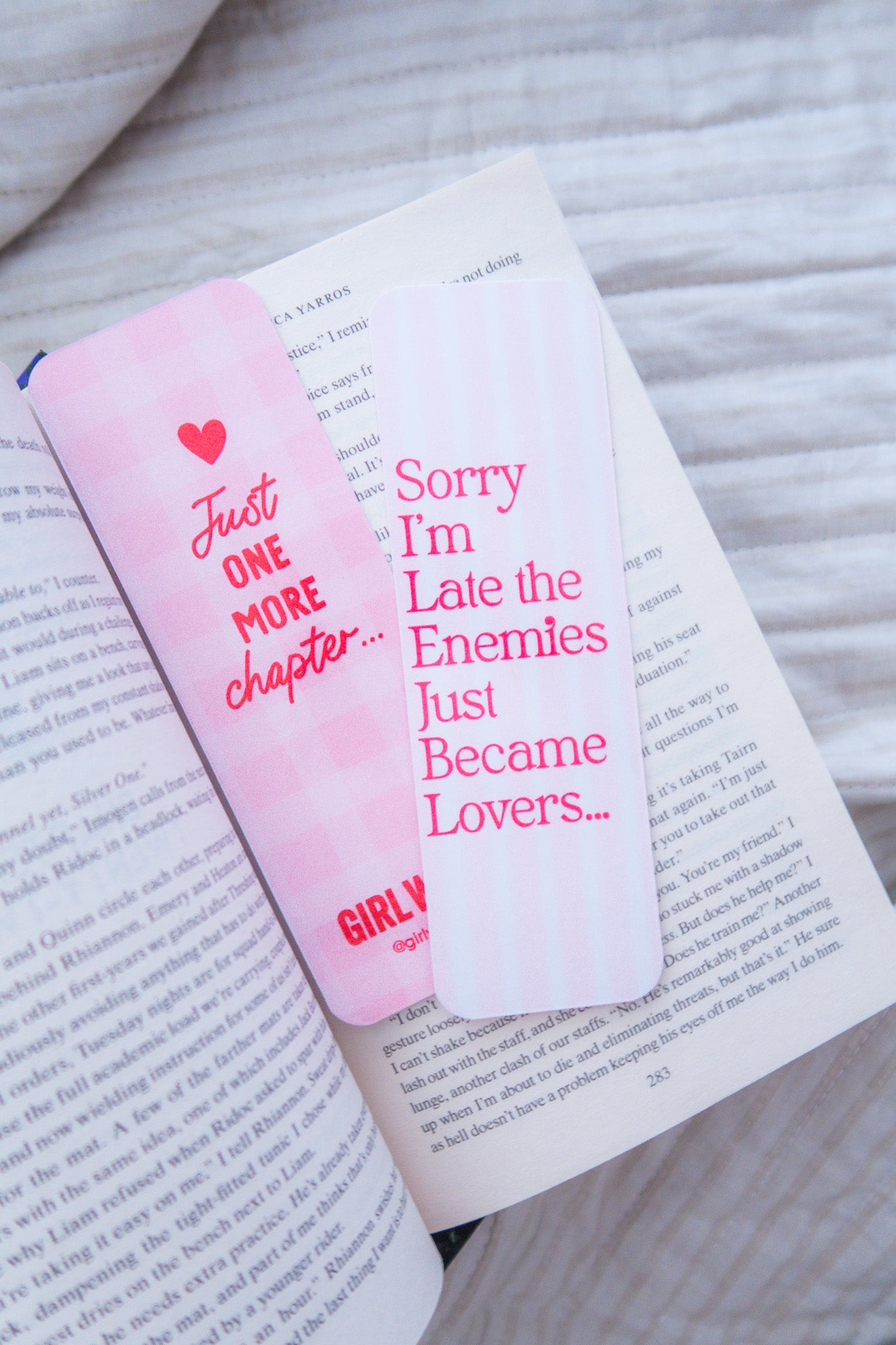 Enemies to Lovers Bookmark