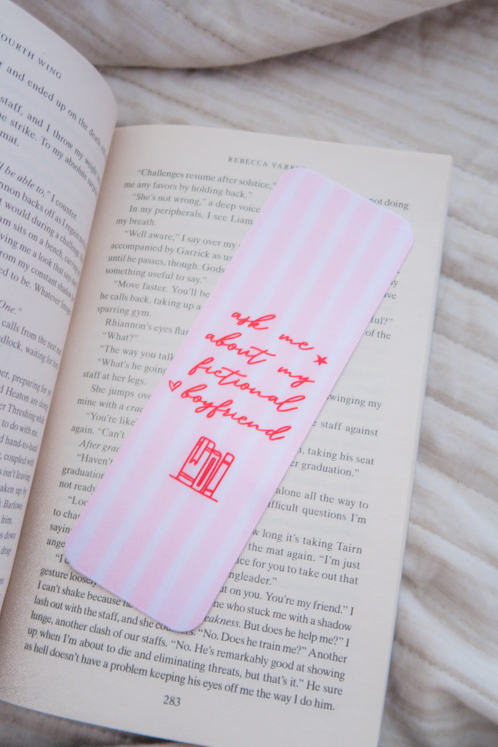 Ask About My Fictional Boyfriend Bookmark