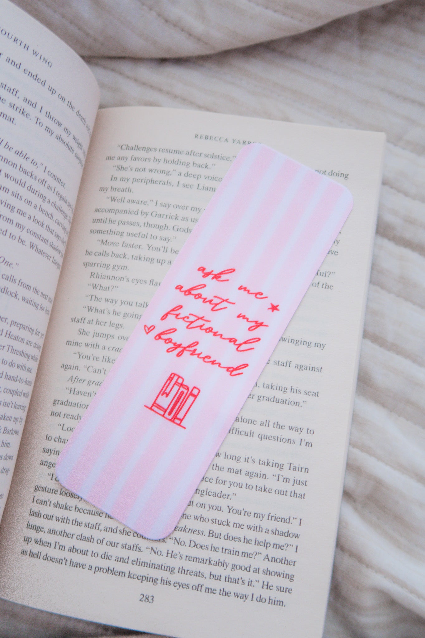 Ask About My Fictional Boyfriend Bookmark