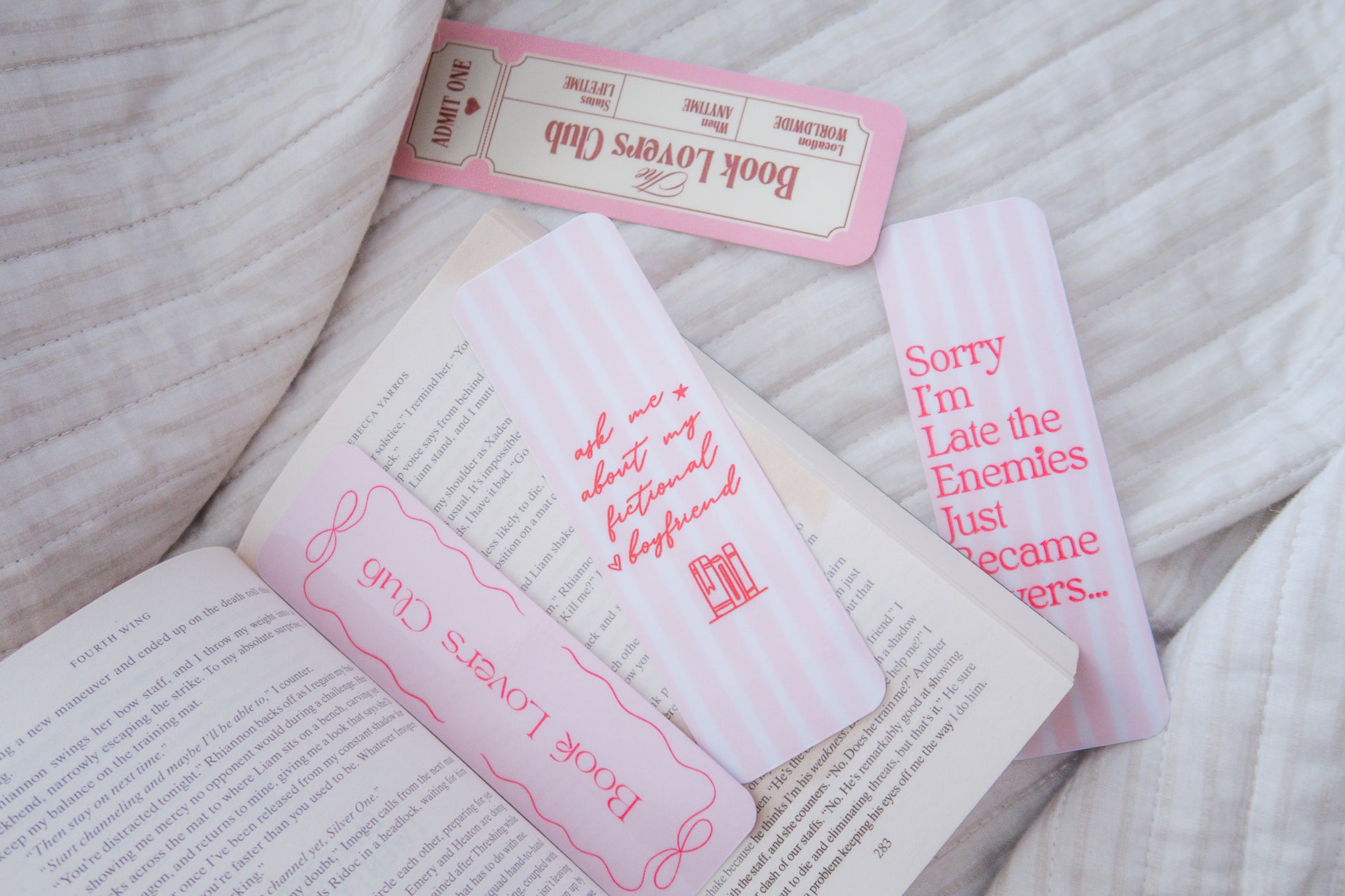 Ask About My Fictional Boyfriend Bookmark