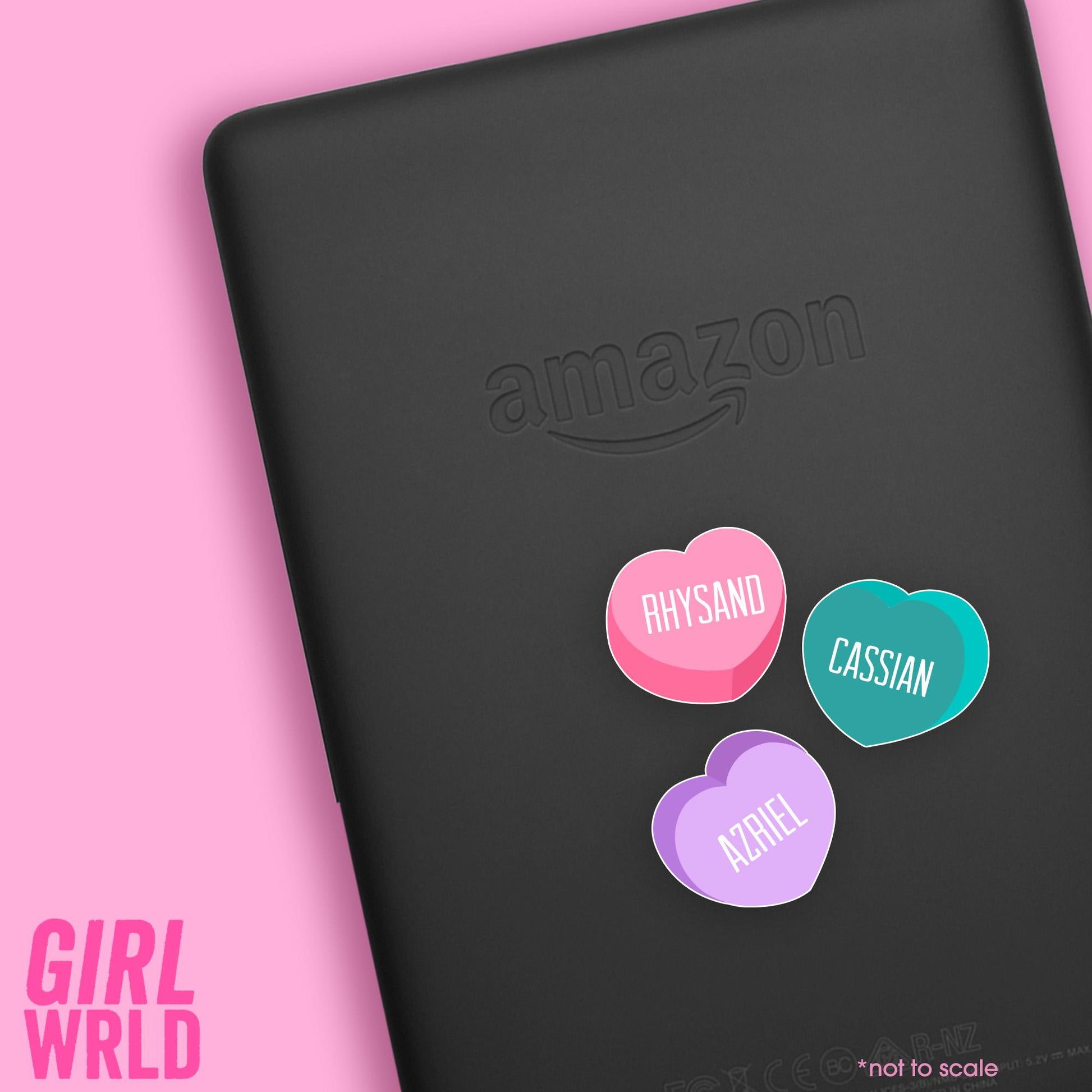 ACOTAR Rhys Ariel and Cassian Custom Sticker Set// Kindle, E-Reader sticker, Laptop Sticker,Girly decal, Waterproof, iPad stickers