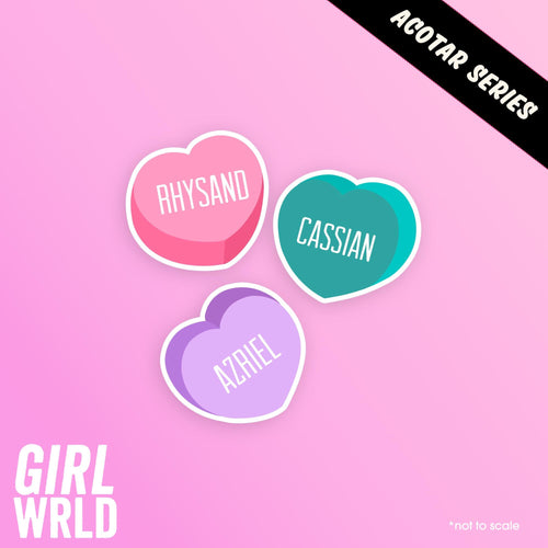 ACOTAR Rhys Ariel and Cassian Custom Sticker Set// Kindle, E-Reader sticker, Laptop Sticker,Girly decal, Waterproof, iPad stickers