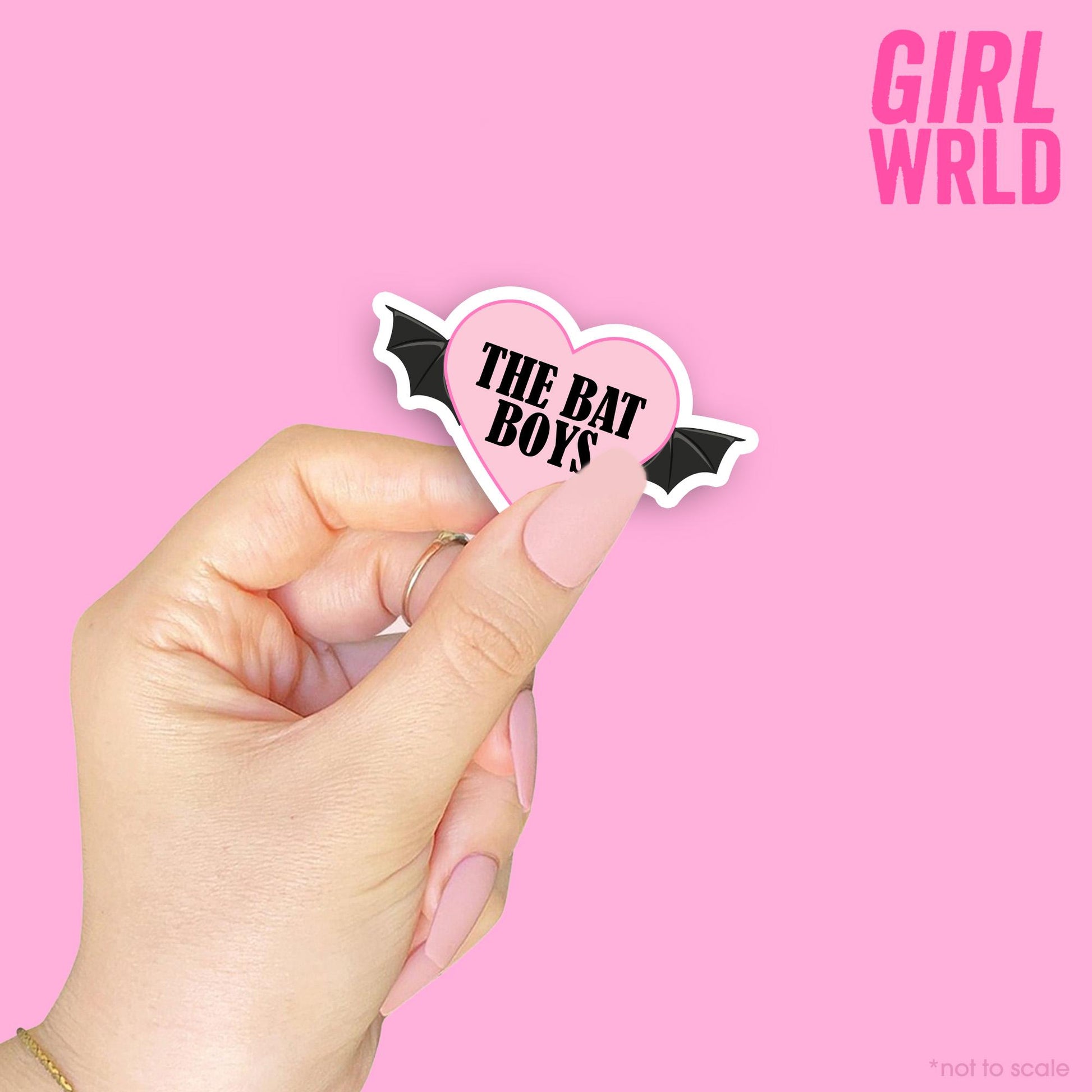 ACOTAR The Bat Boys Heart Custom SPARKLY Sticker// Kindle, E-Reader sticker, Laptop Sticker,Girly decal, Waterproof, iPad stickers