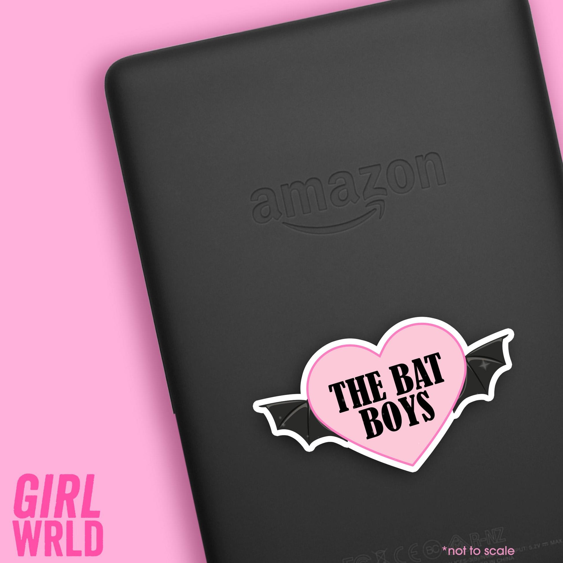 ACOTAR The Bat Boys Heart Custom SPARKLY Sticker// Kindle, E-Reader sticker, Laptop Sticker,Girly decal, Waterproof, iPad stickers