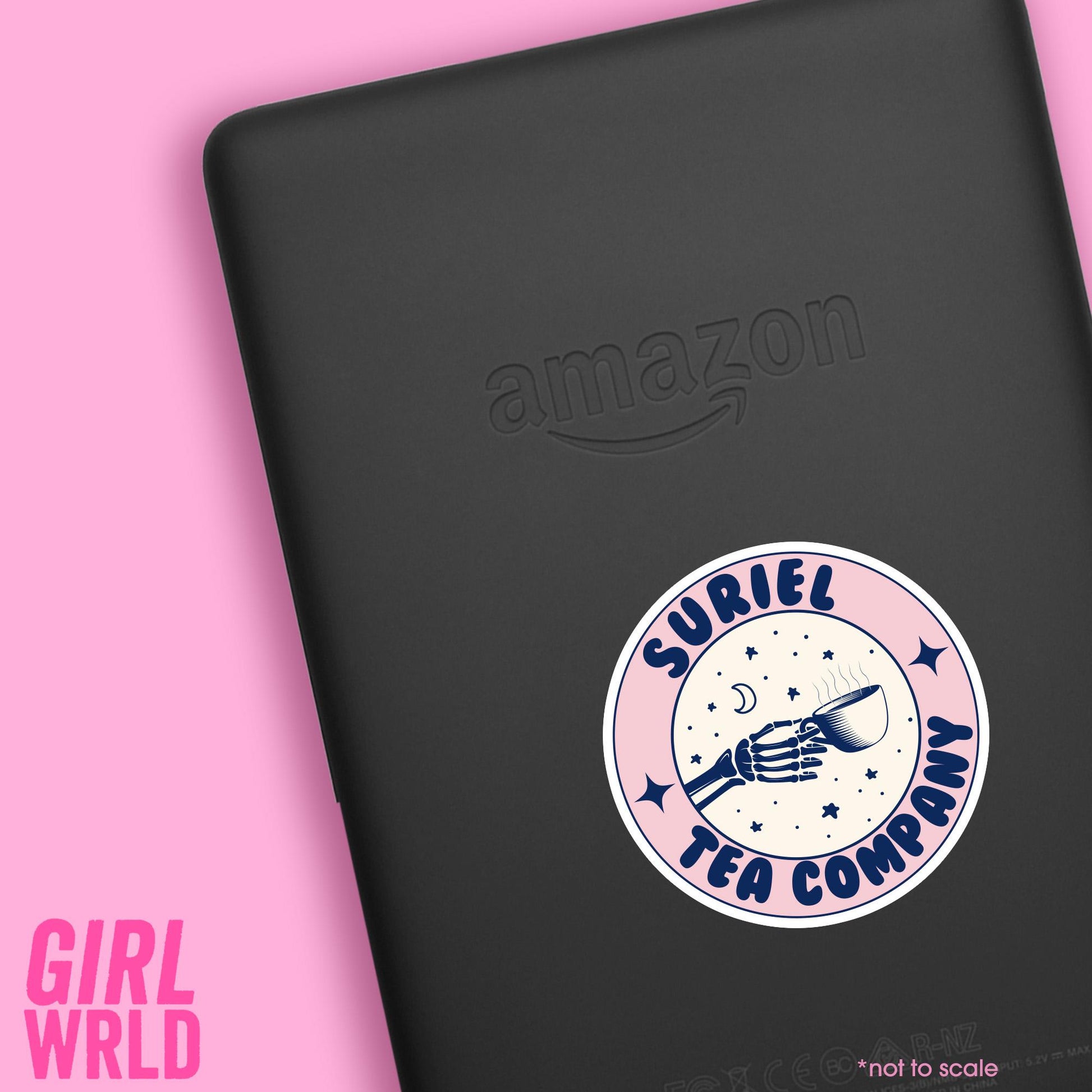 ACOTAR Suriel Tea Company Custom Sticker// Kindle, E-Reader sticker, Laptop Sticker,Girly decal, Waterproof, iPad stickers