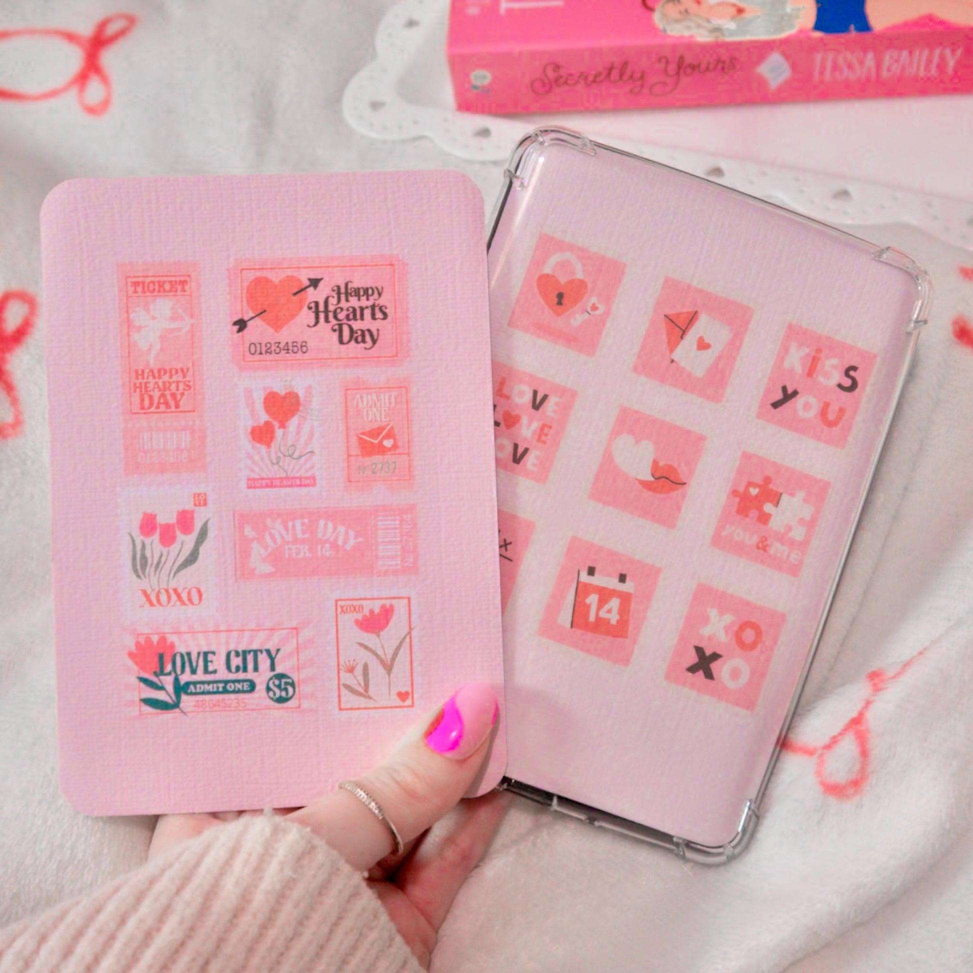 Valentines Single Sided Kindle Inserts