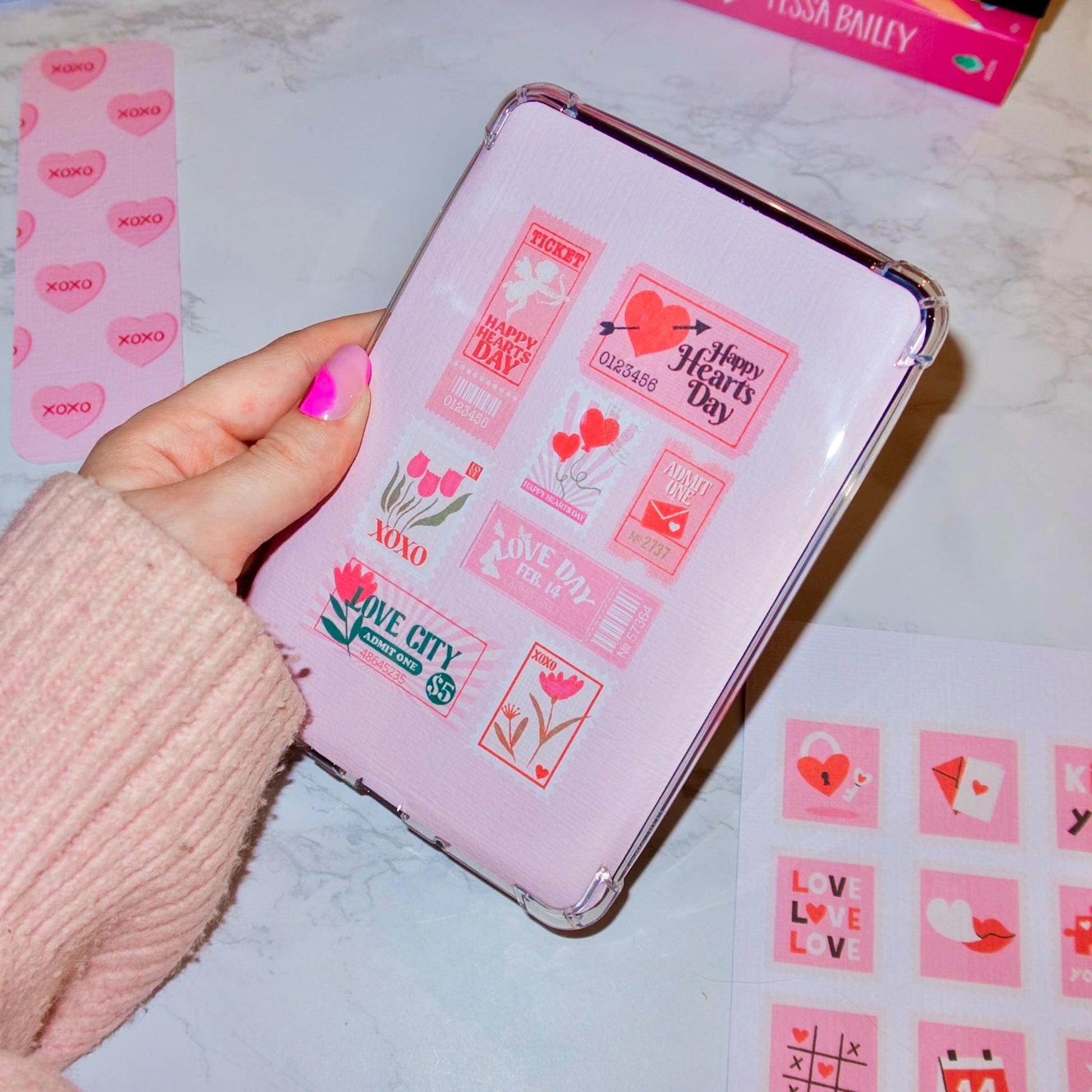 Valentines Single Sided Kindle Inserts