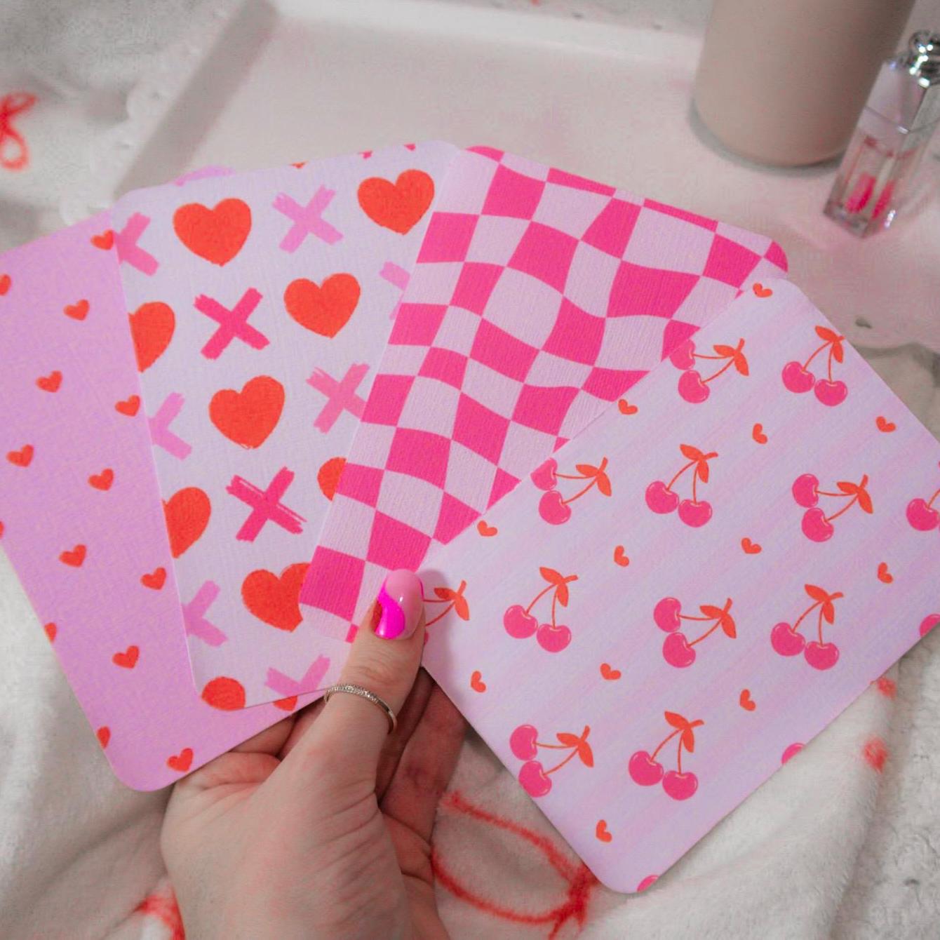 Pink Double Sided Kindle Inserts
