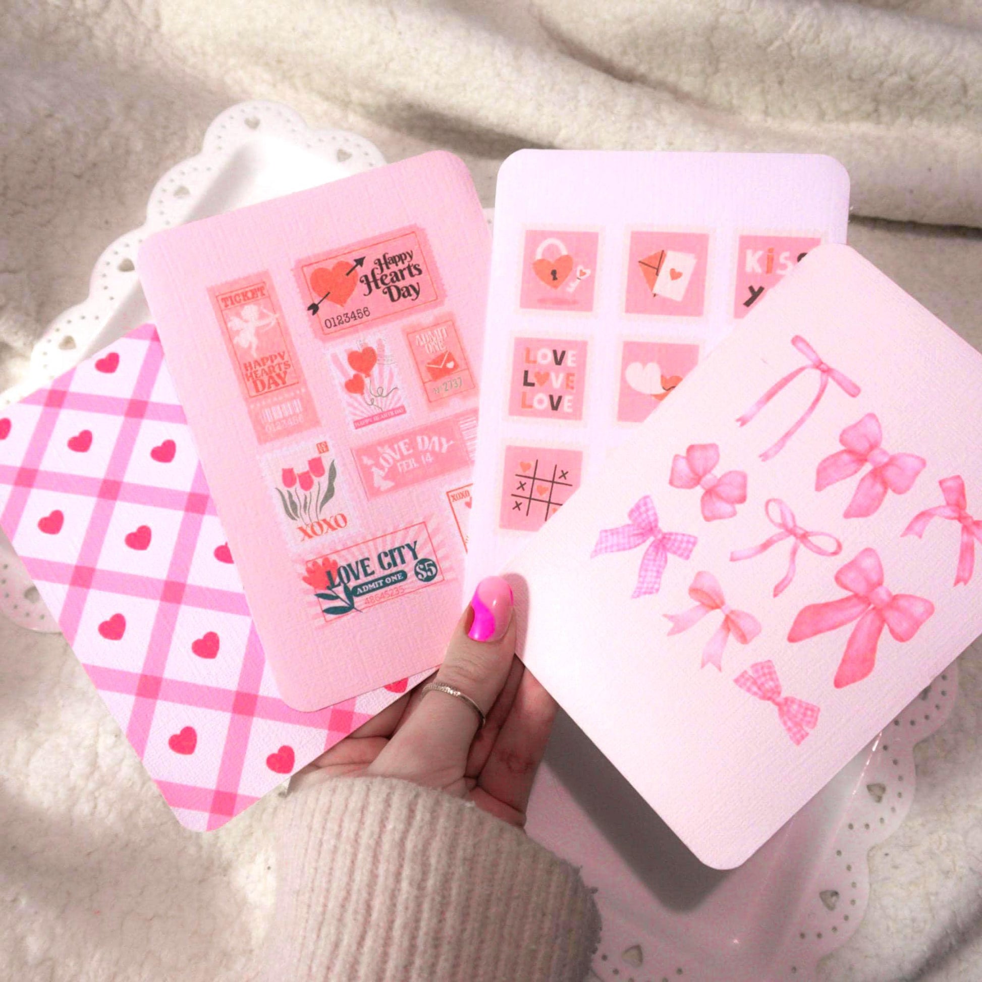 Valentines Single Sided Kindle Inserts