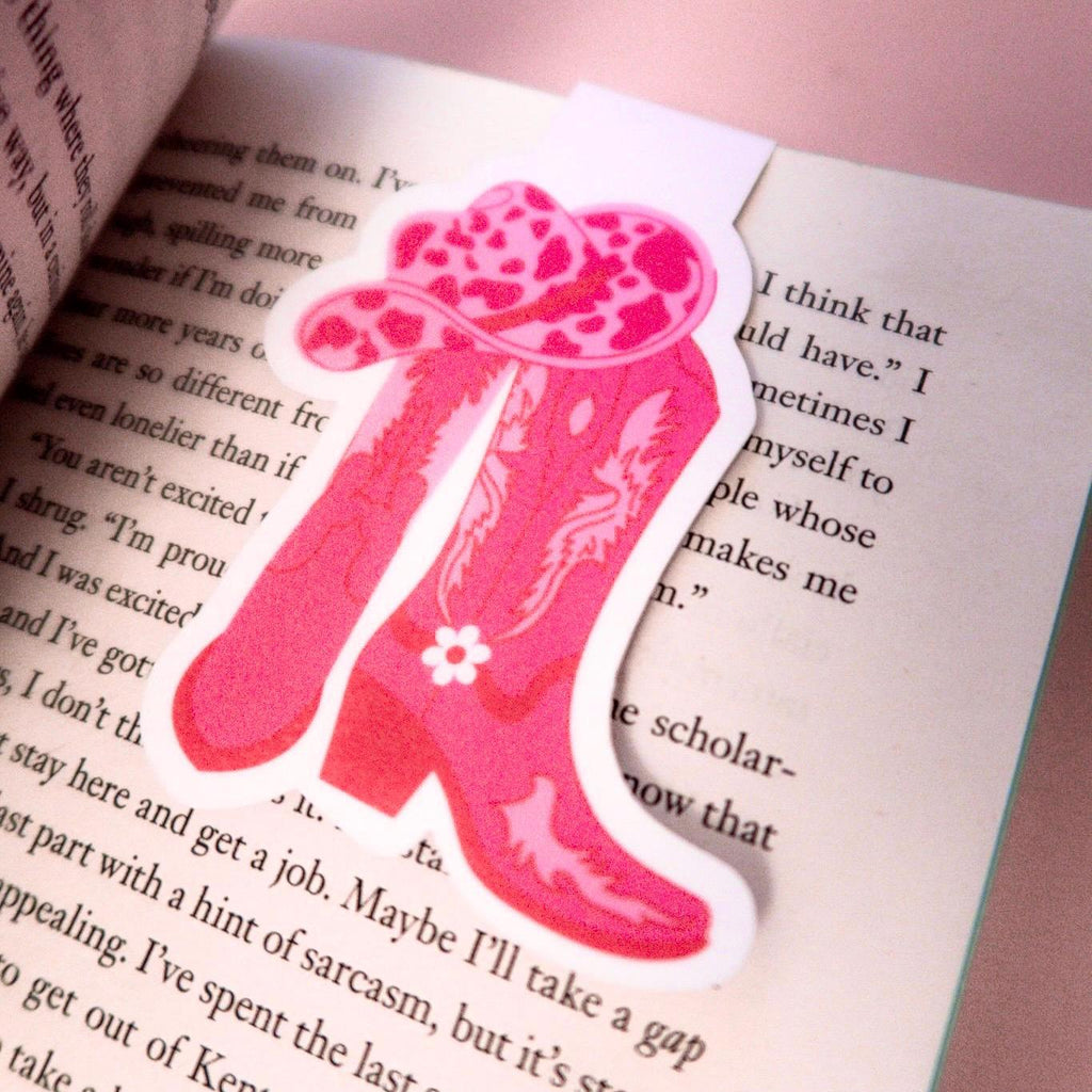 Cowboy Country Pink Magnetic Bookmark